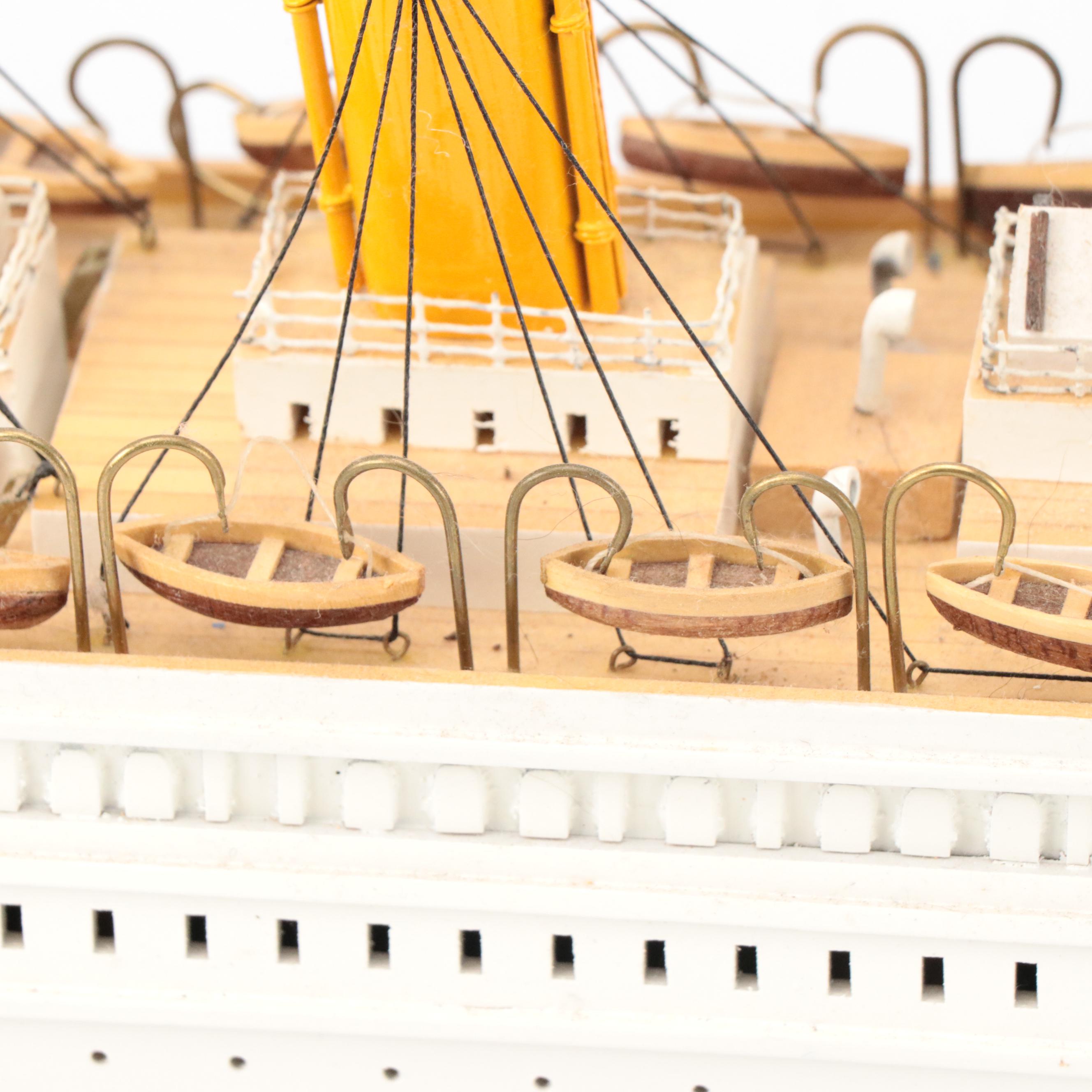 Handcrafted "RMS Titanic" Wooden Model