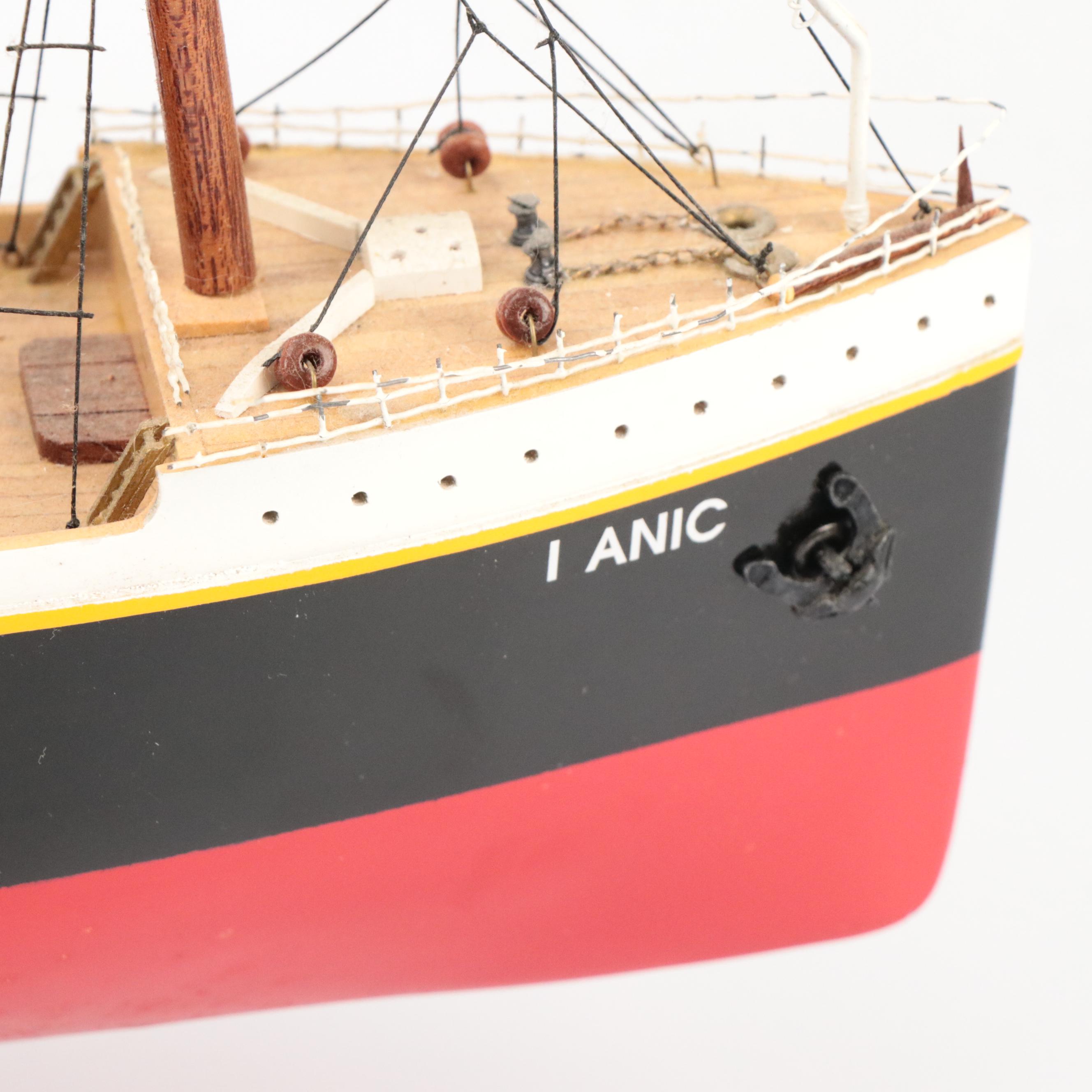 Handcrafted "RMS Titanic" Wooden Model