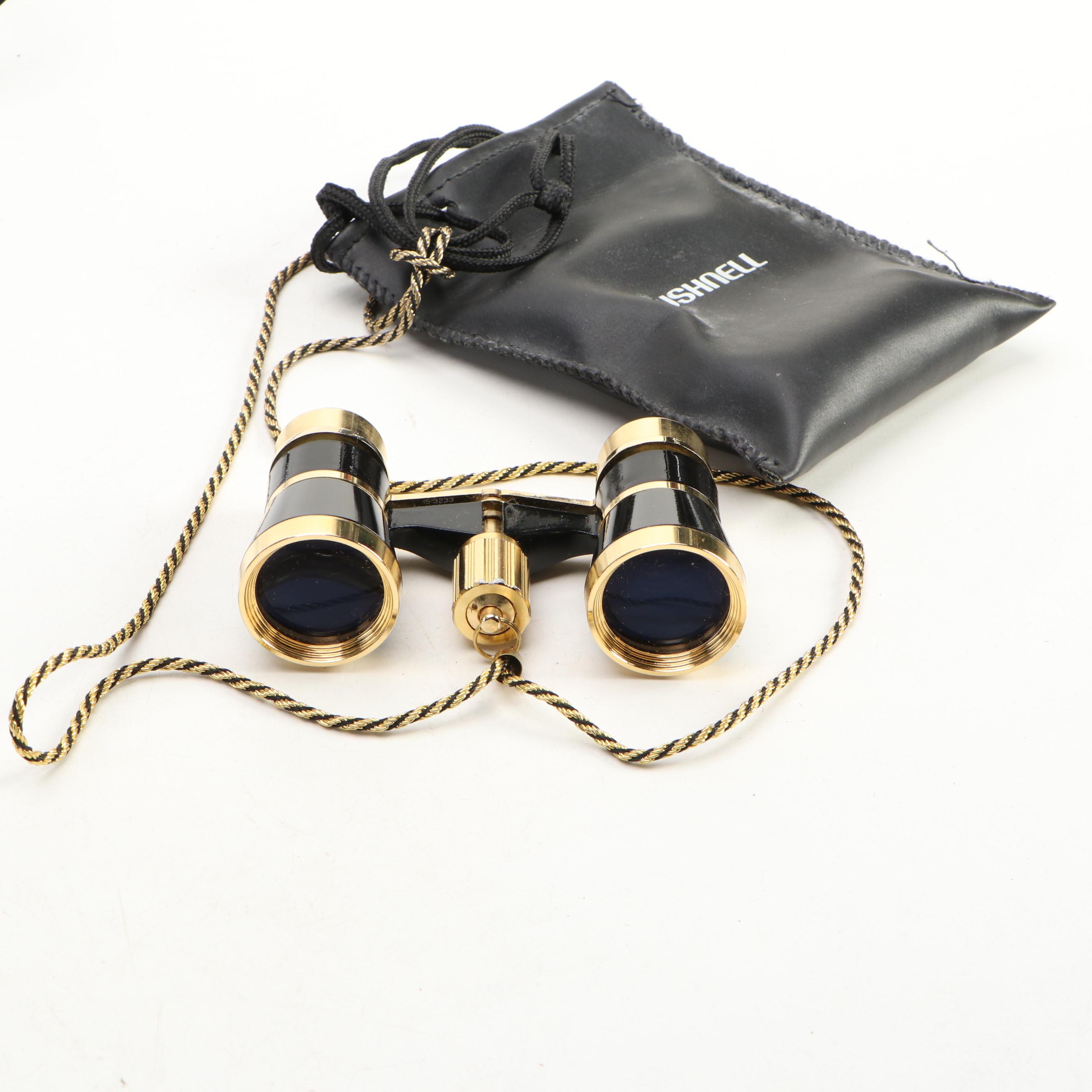 Jason Clipper 7x35 Binoculars in Case with Bushnell 3x25 Opera Glasses