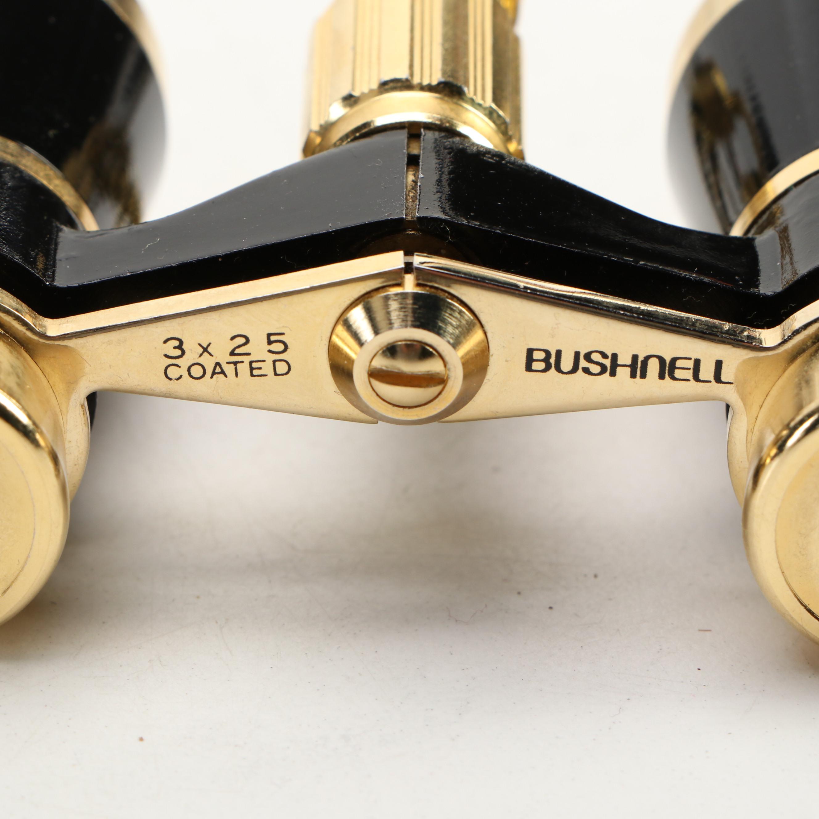 Jason Clipper 7x35 Binoculars in Case with Bushnell 3x25 Opera Glasses