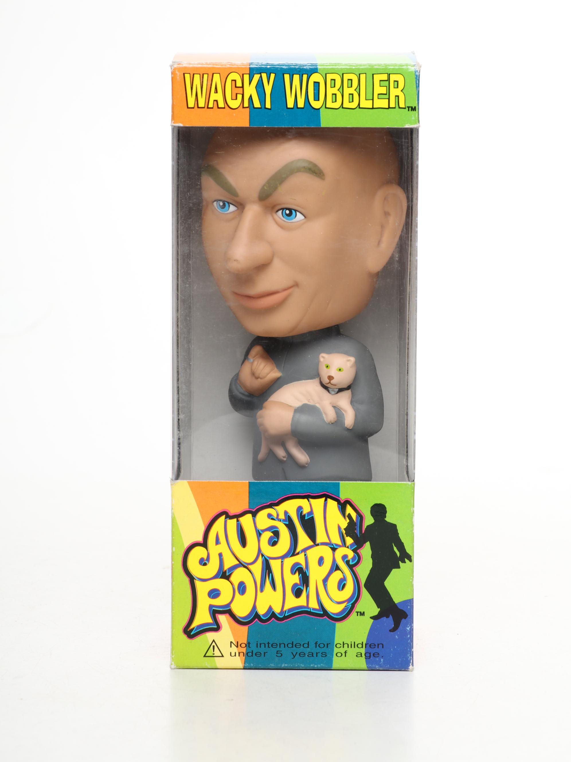 Funko "Austin Powers" Wacky Wobblers with Nascar Bobble Head and Toy Cars