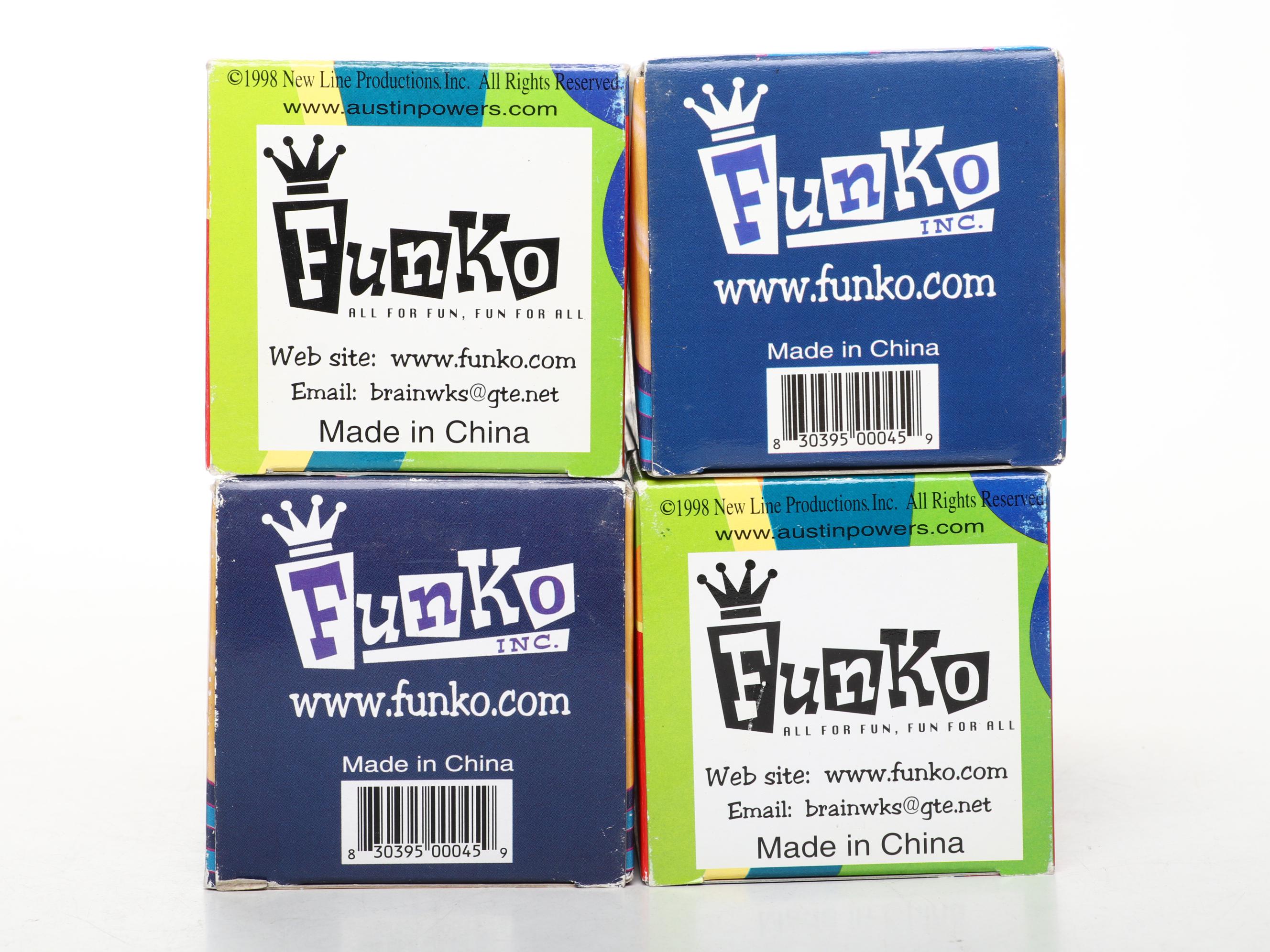 Funko "Austin Powers" Wacky Wobblers with Nascar Bobble Head and Toy Cars