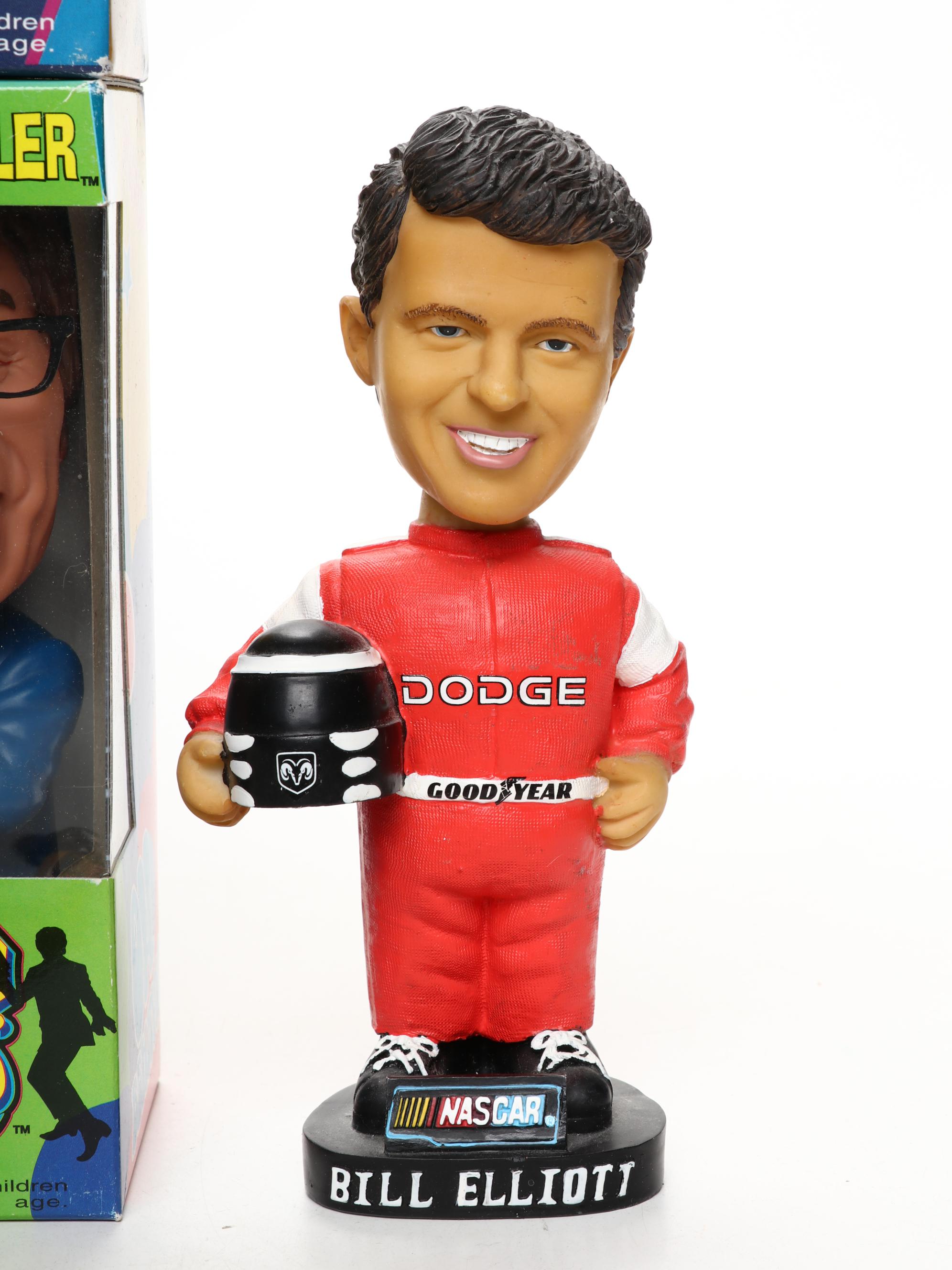 Funko "Austin Powers" Wacky Wobblers with Nascar Bobble Head and Toy Cars