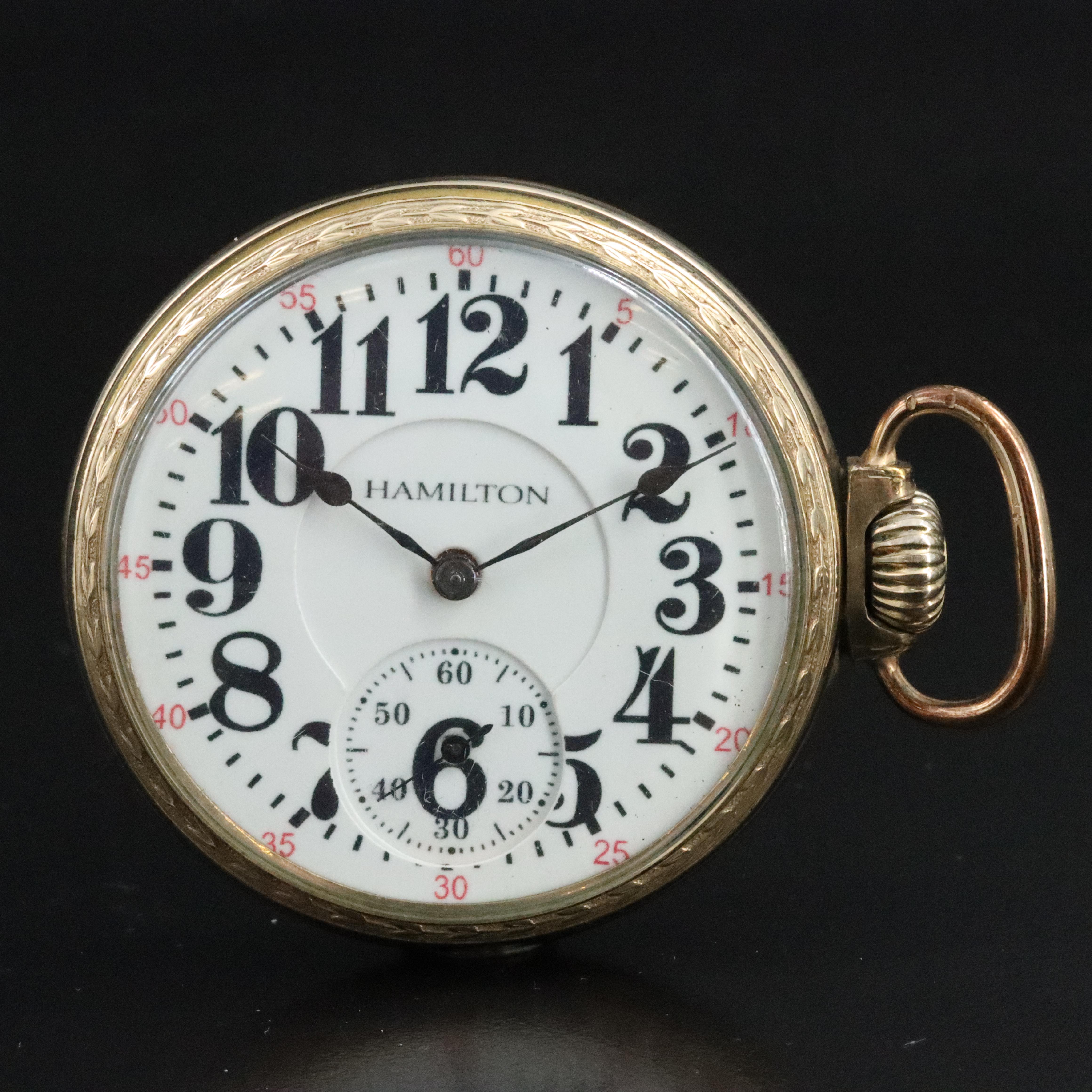 1912 Hamilton Sidewinder Pocket Watch
