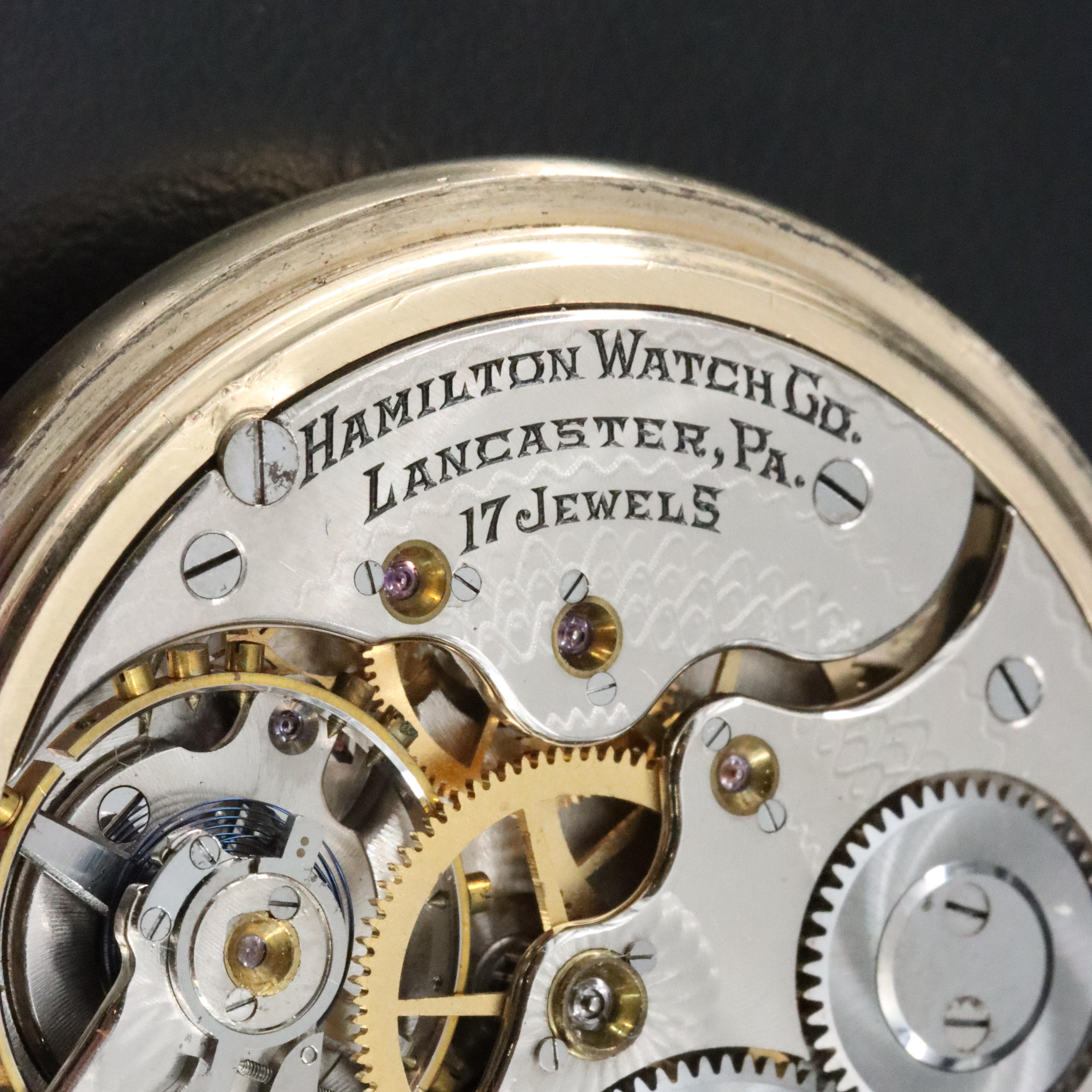 1912 Hamilton Sidewinder Pocket Watch
