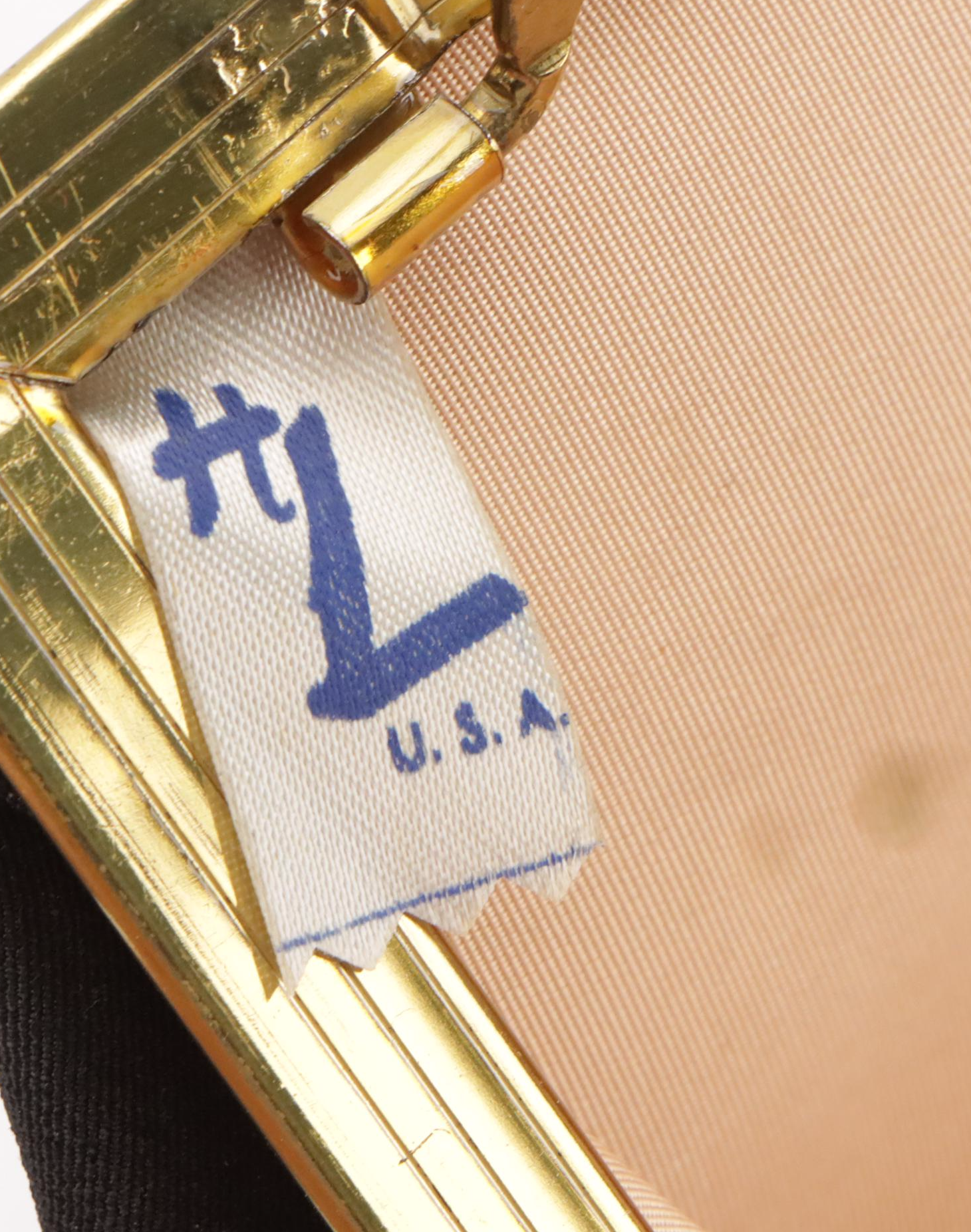 HL Vintage Top Handle Frame Bag, Other Ornate Bead Embroidered Clutch Bags