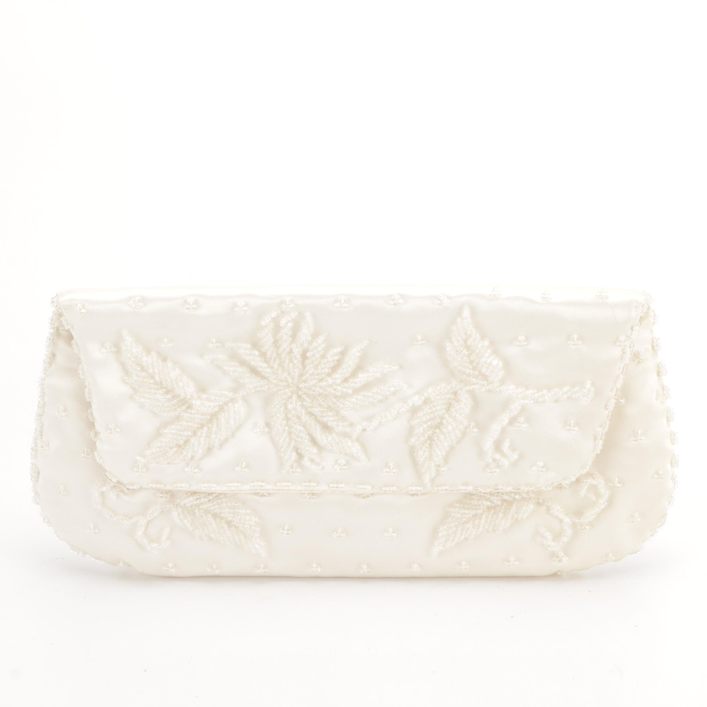 HL Vintage Top Handle Frame Bag, Other Ornate Bead Embroidered Clutch Bags