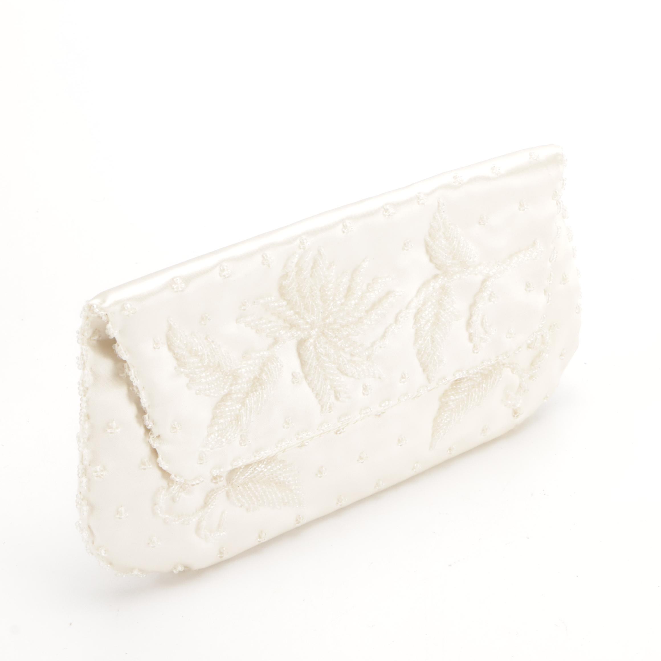 HL Vintage Top Handle Frame Bag, Other Ornate Bead Embroidered Clutch Bags