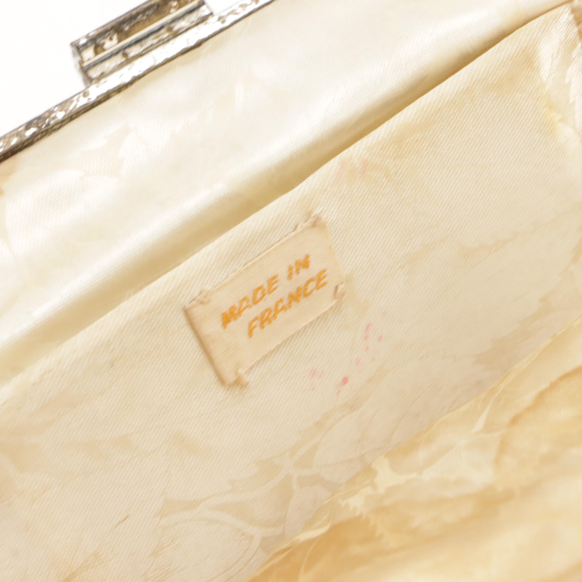 HL Vintage Top Handle Frame Bag, Other Ornate Bead Embroidered Clutch Bags