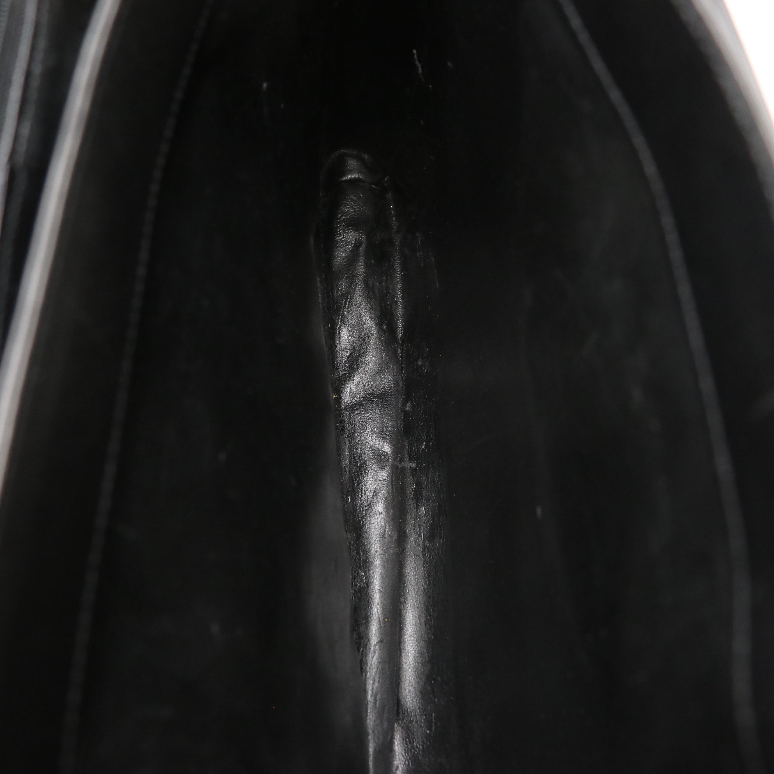 Salvatore Ferragamo Top Handle Satchel in Smooth Black Leather