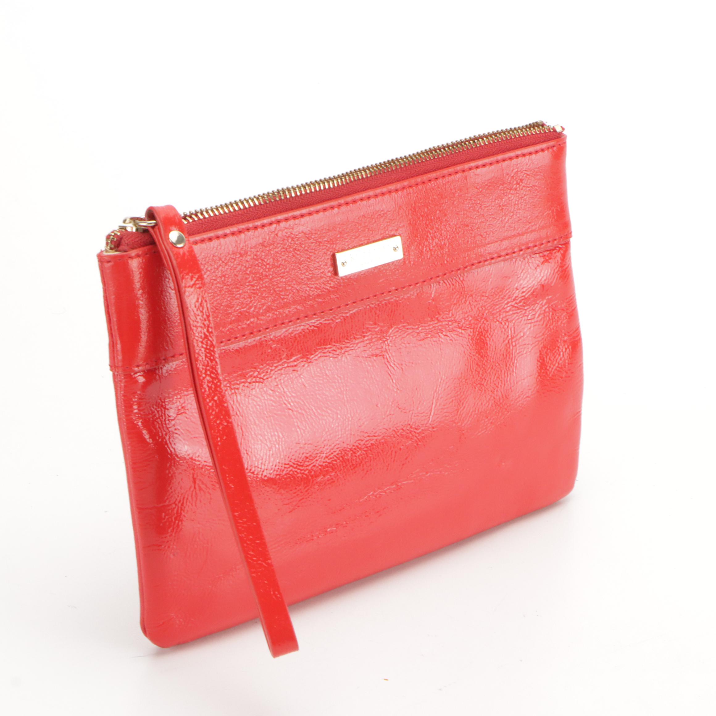 Furla Red Grained Leather Crossbody, Kate Spade Mikala Clutch and More with Tags