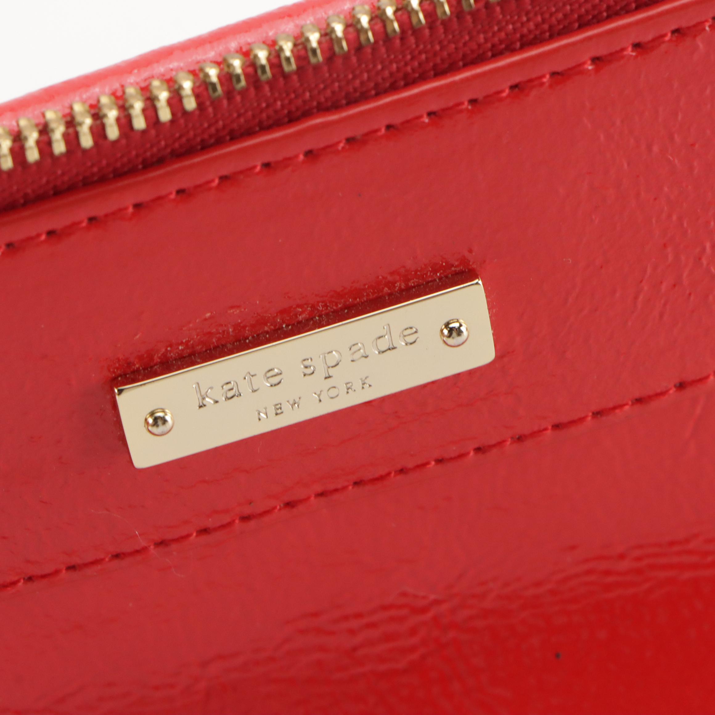 Furla Red Grained Leather Crossbody, Kate Spade Mikala Clutch and More with Tags
