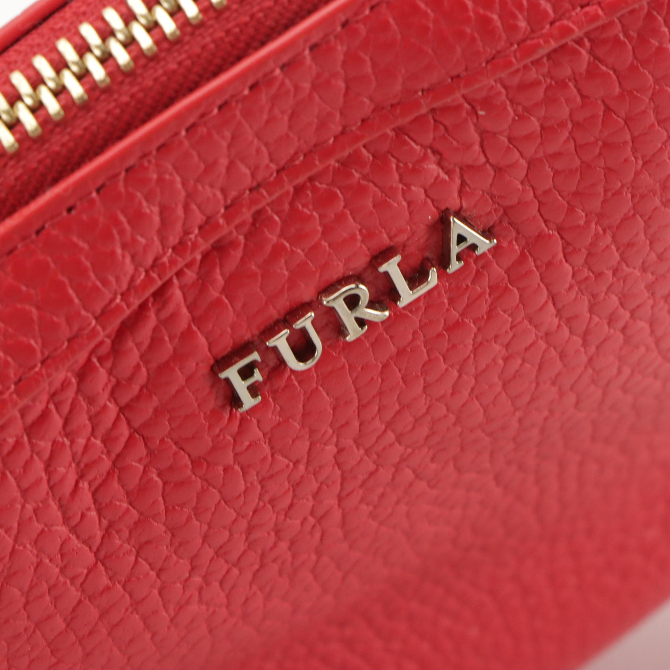 Furla Red Grained Leather Crossbody, Kate Spade Mikala Clutch and More with Tags