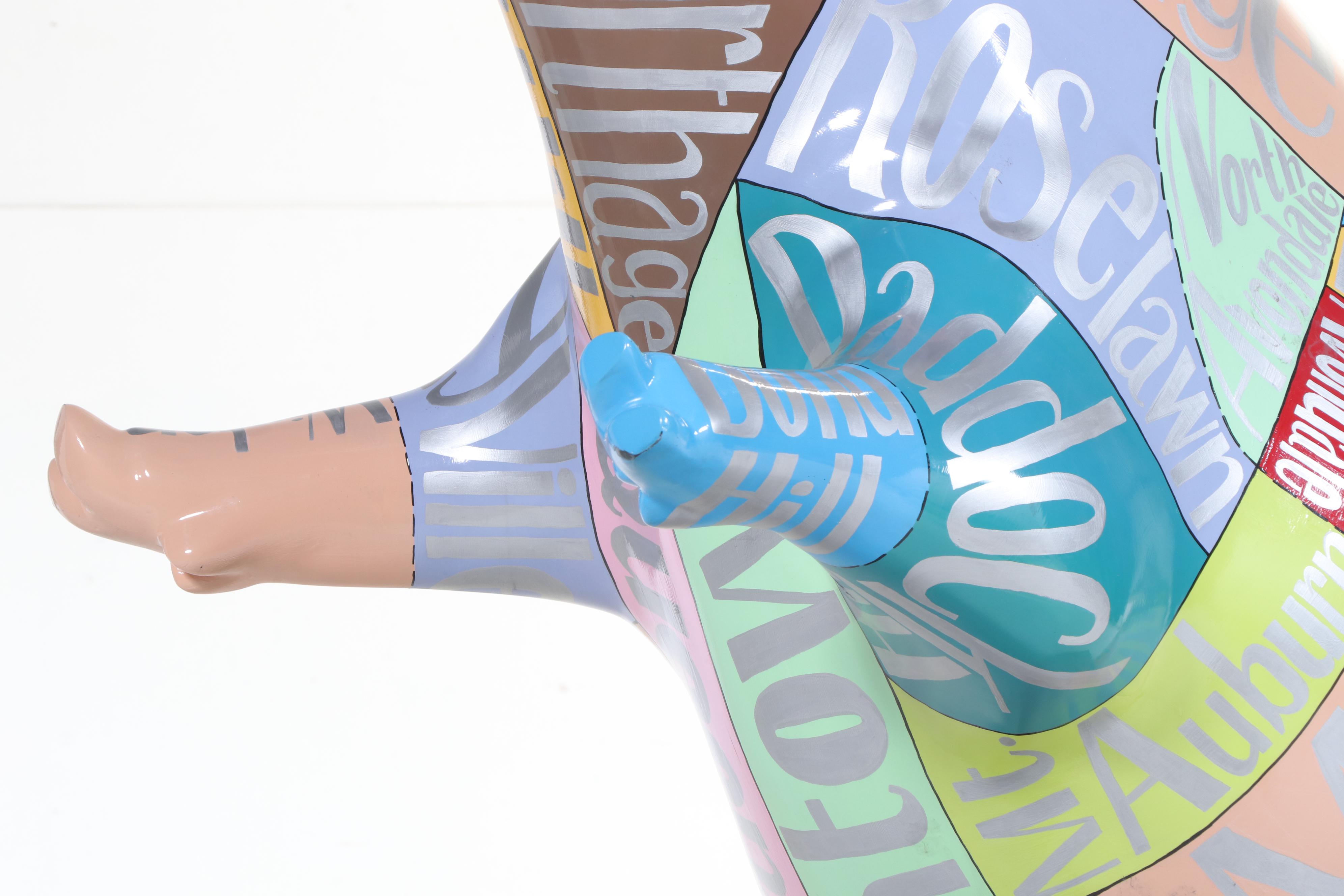 Kristin Baird Fiberglass Pig "A Cut Above the Rest," 2012