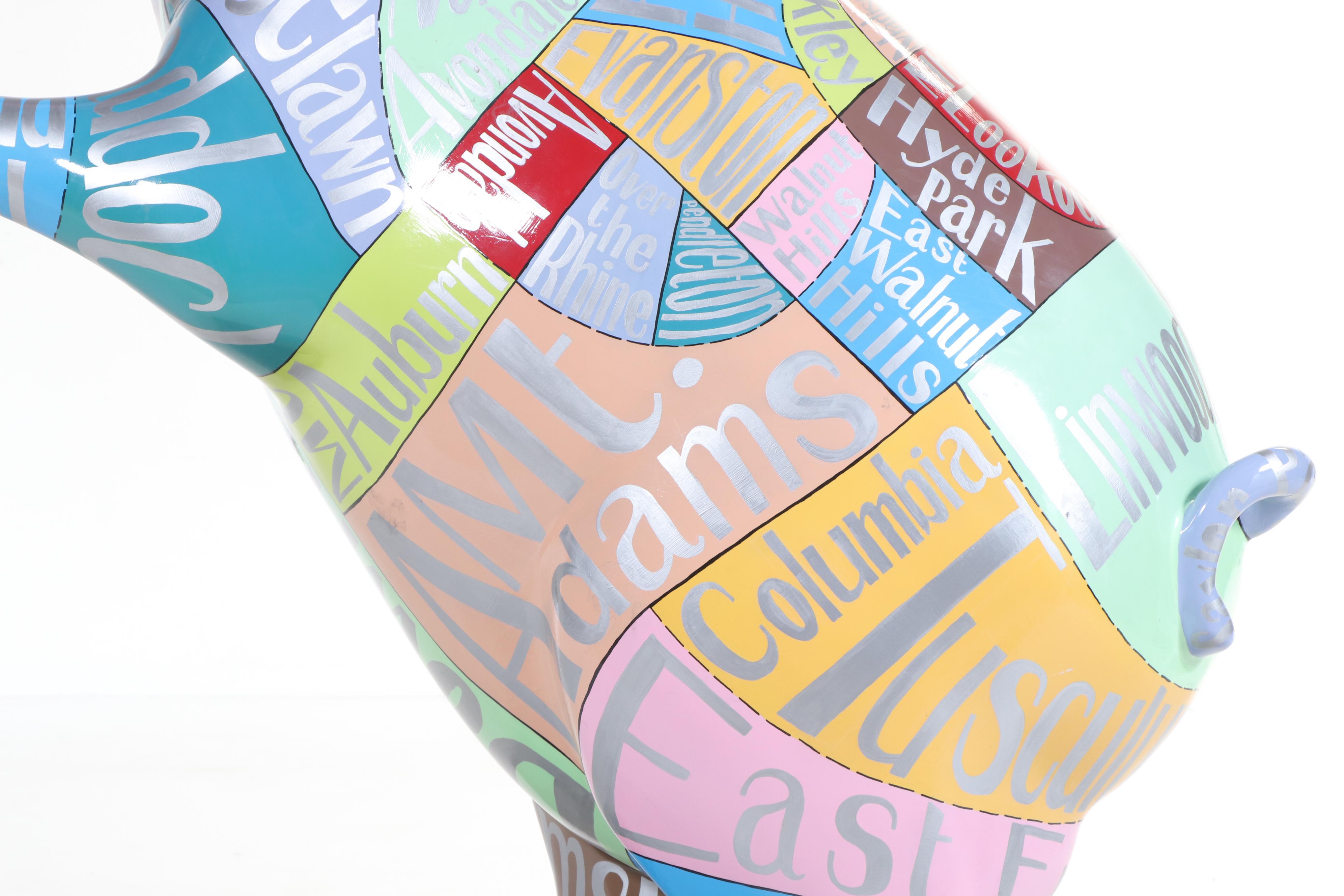 Kristin Baird Fiberglass Pig "A Cut Above the Rest," 2012