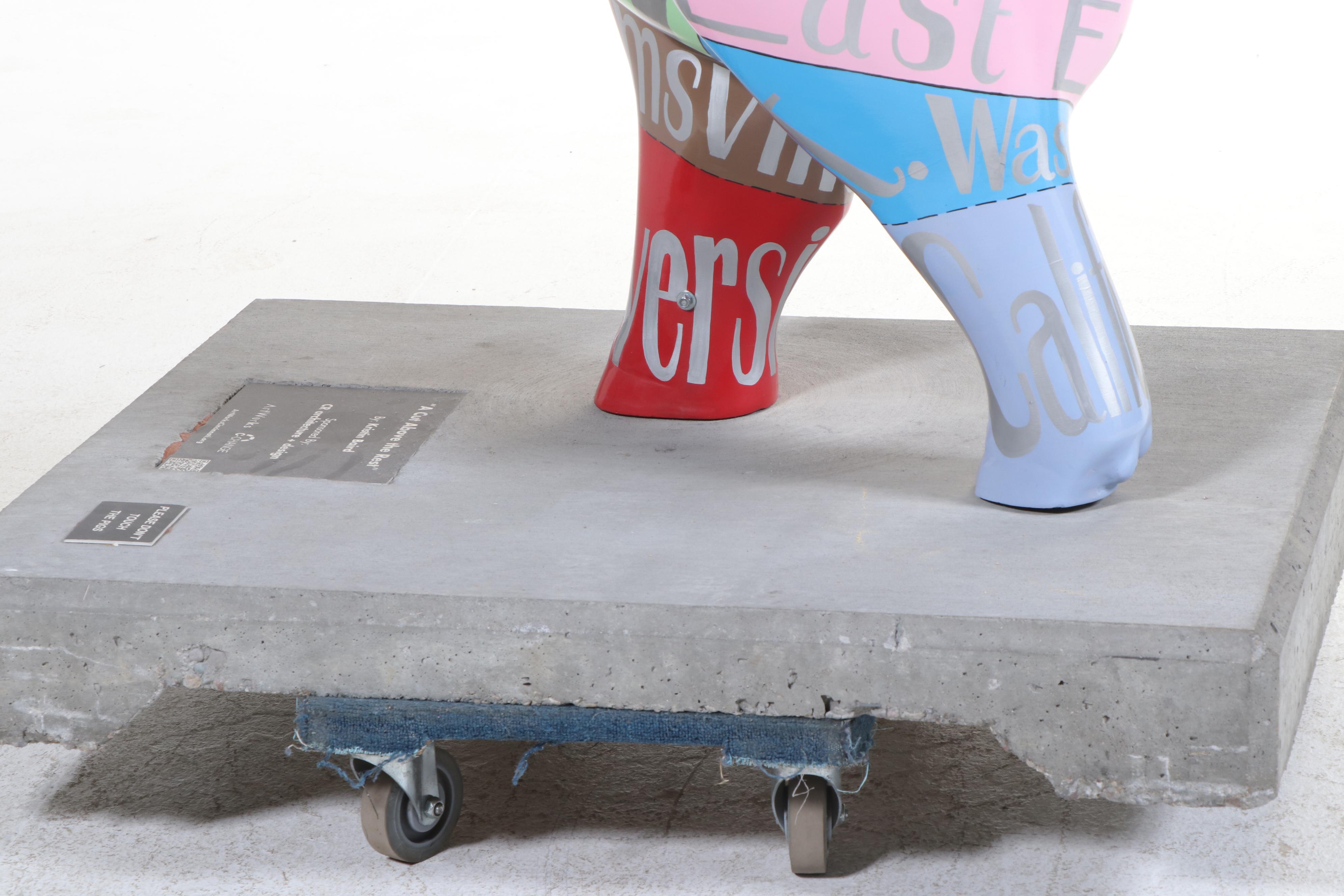 Kristin Baird Fiberglass Pig "A Cut Above the Rest," 2012