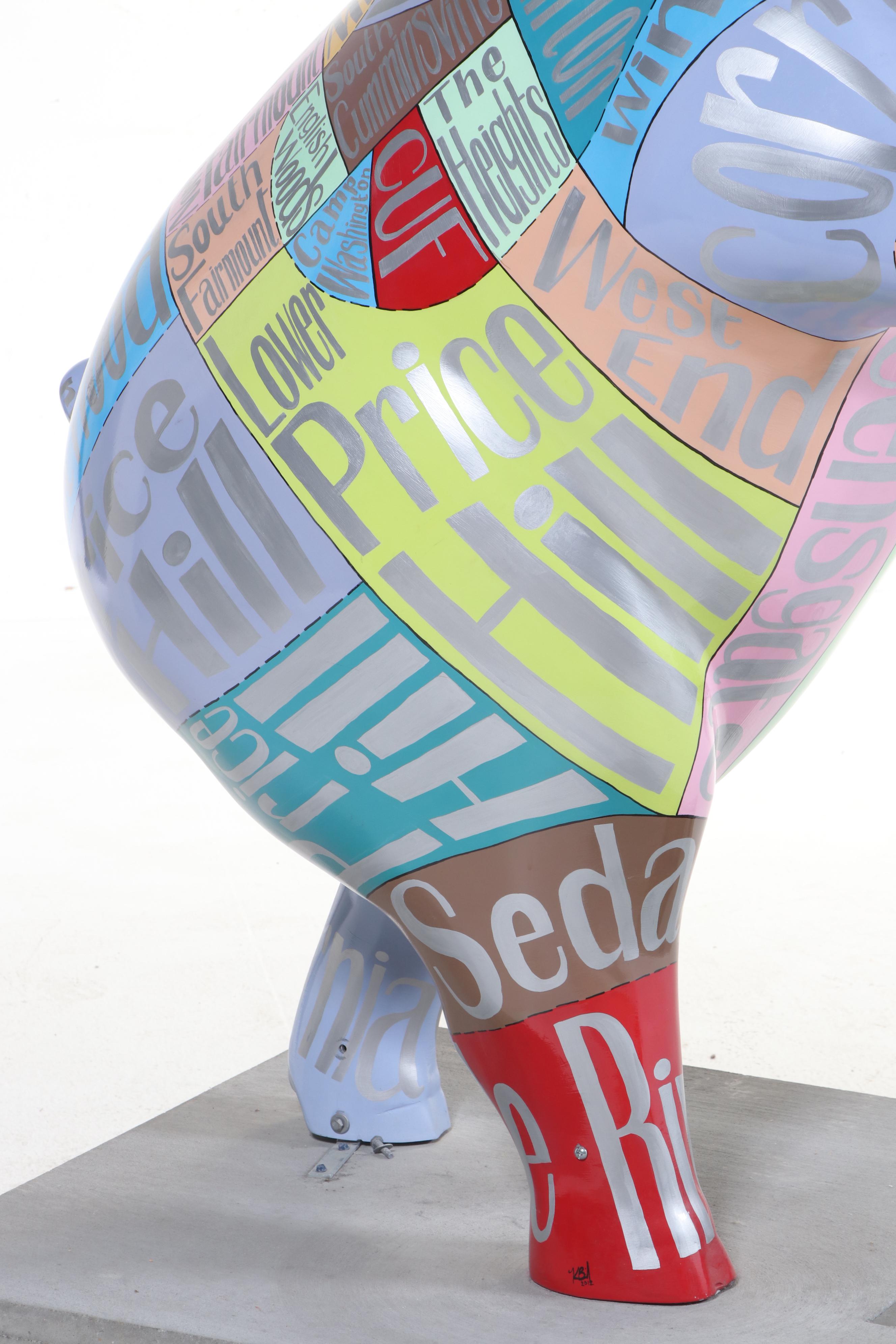 Kristin Baird Fiberglass Pig "A Cut Above the Rest," 2012