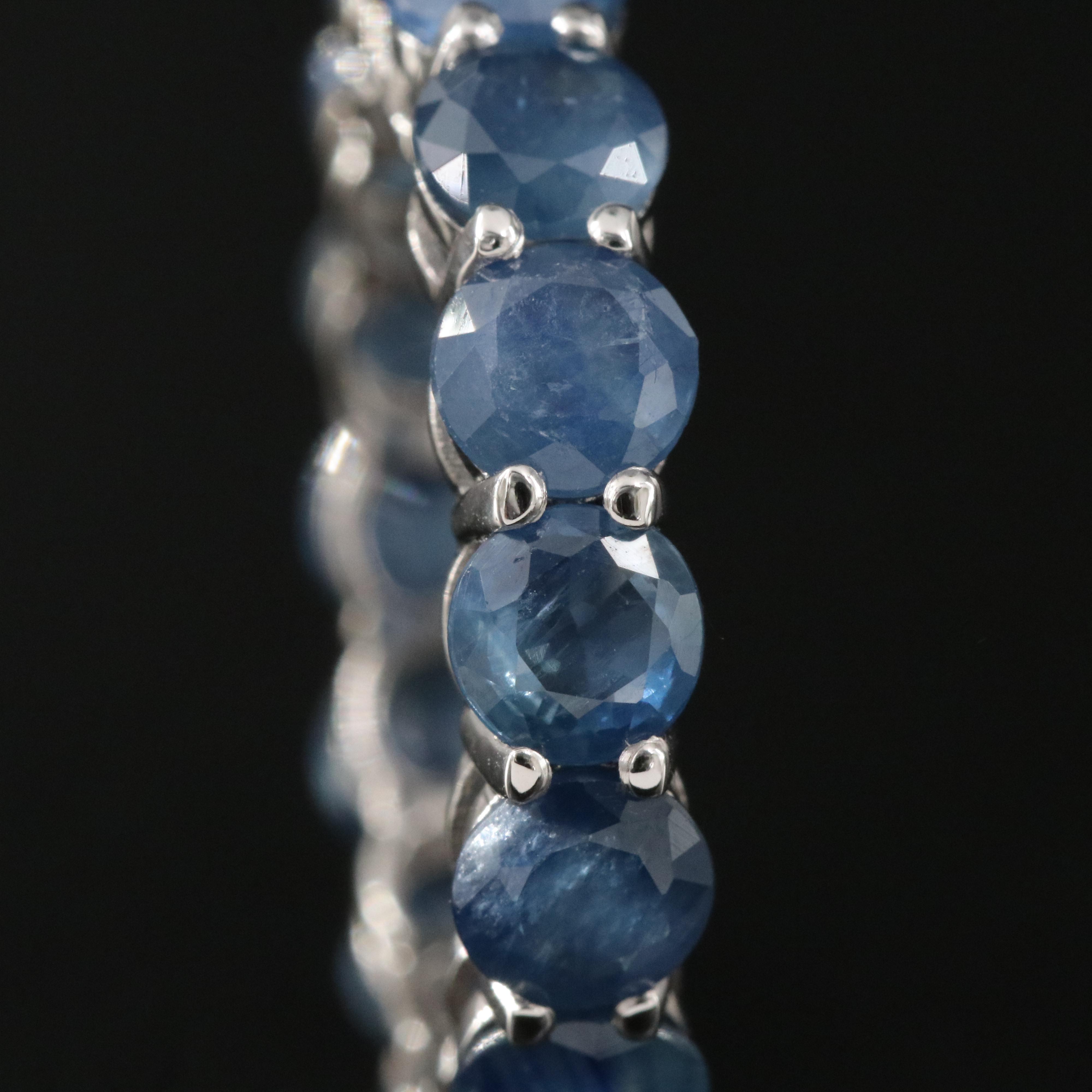 14K 7.14 CTW Sapphire Eternity Band with IGI Jewelry Report