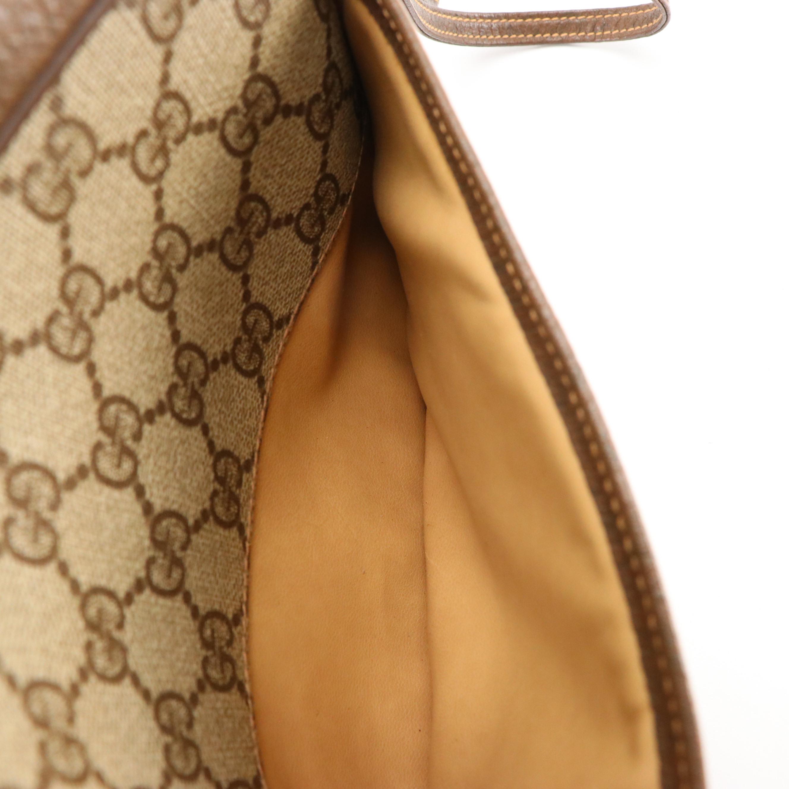 Gucci GG Supreme Canvas and Leather Crossbody Bag