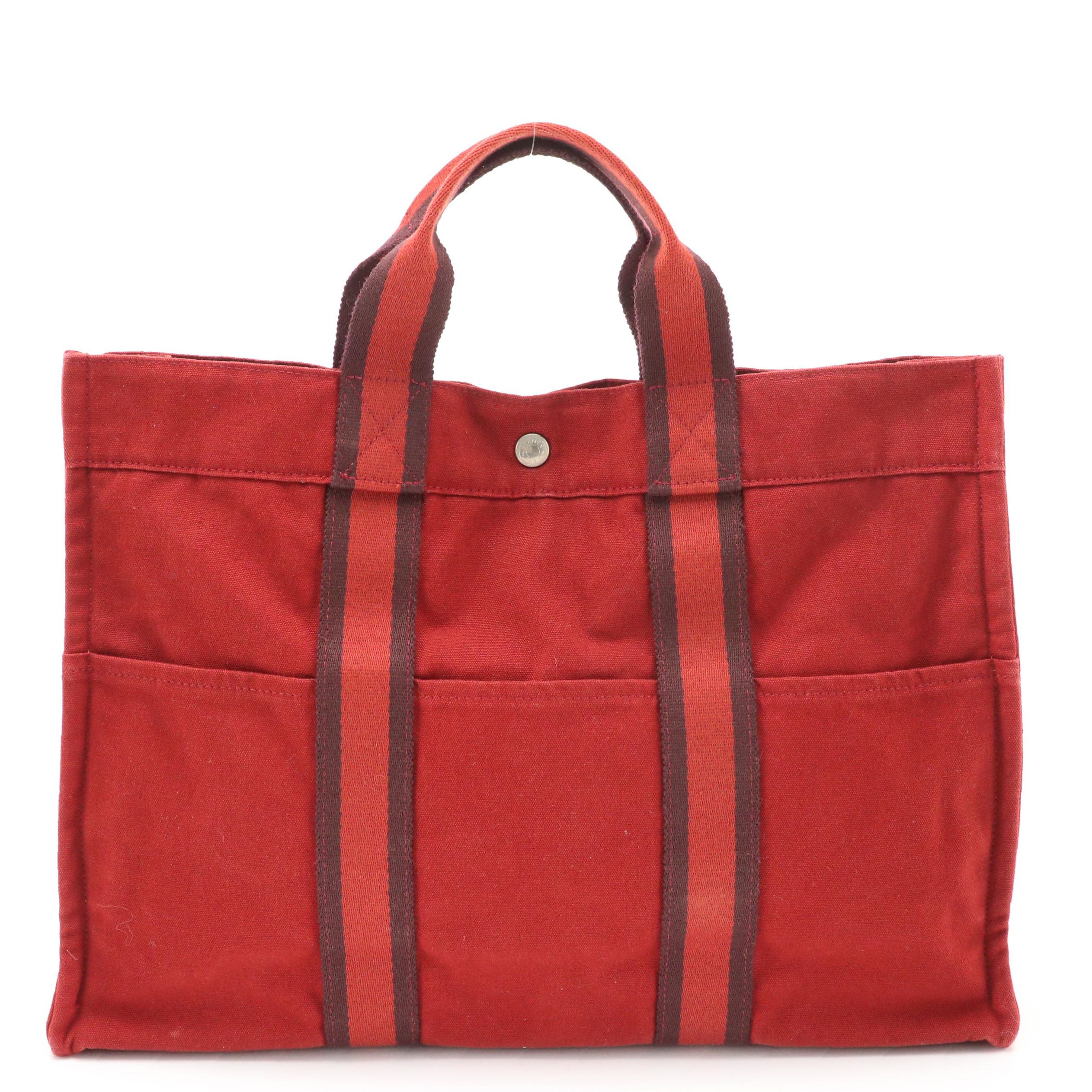 Hermès Canvas Fourre-Tout MM