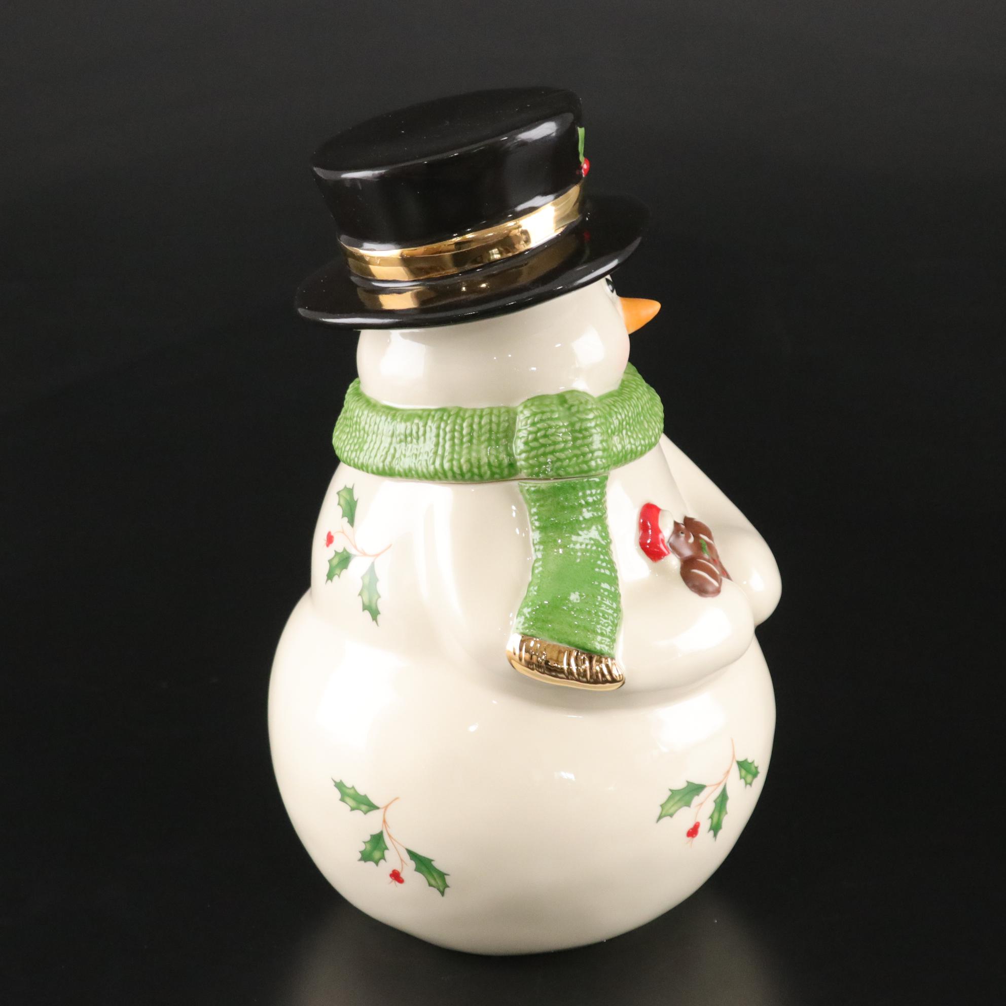 Lenox Musical Snowman Cookie Jar