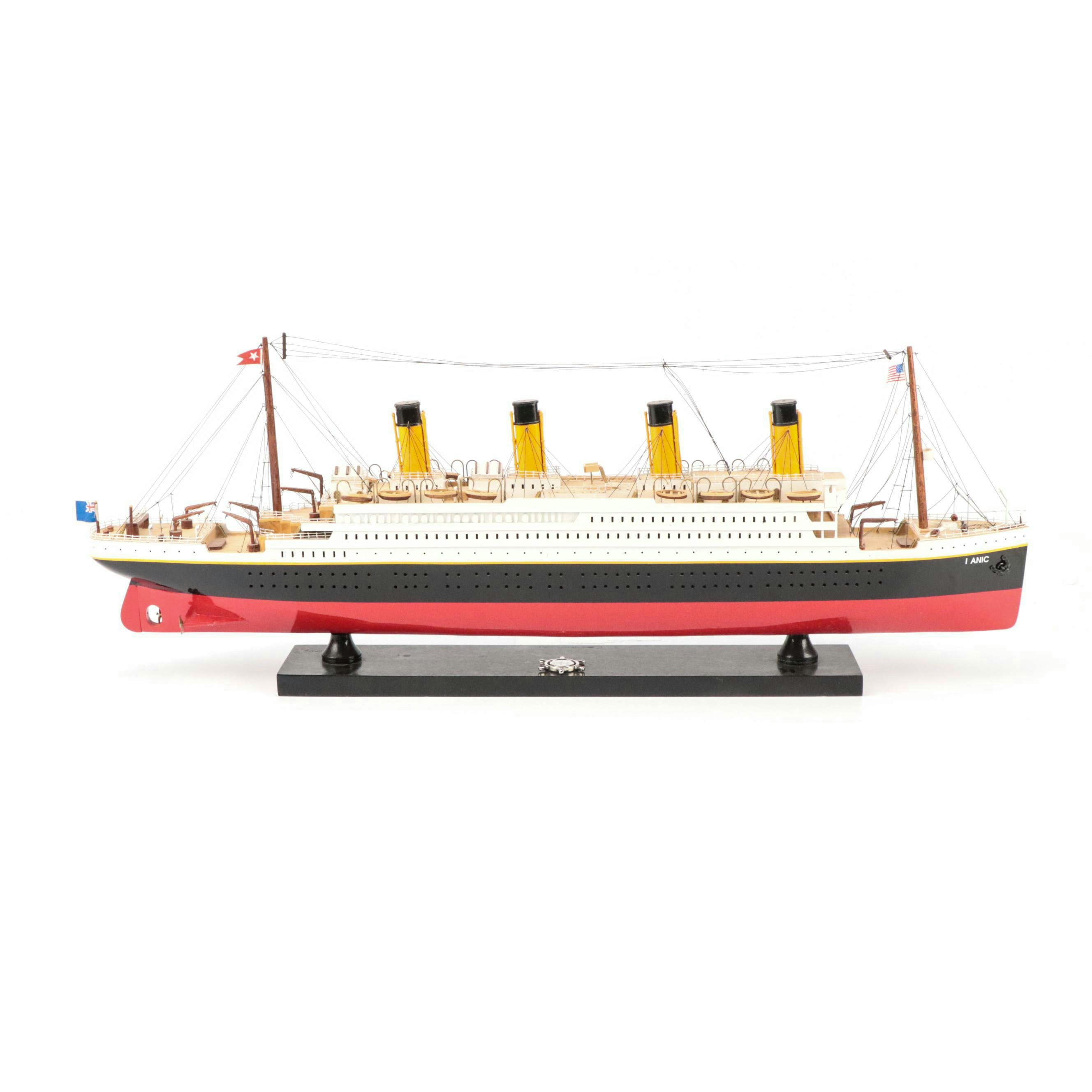 Handcrafted "RMS Titanic" Wooden Model
