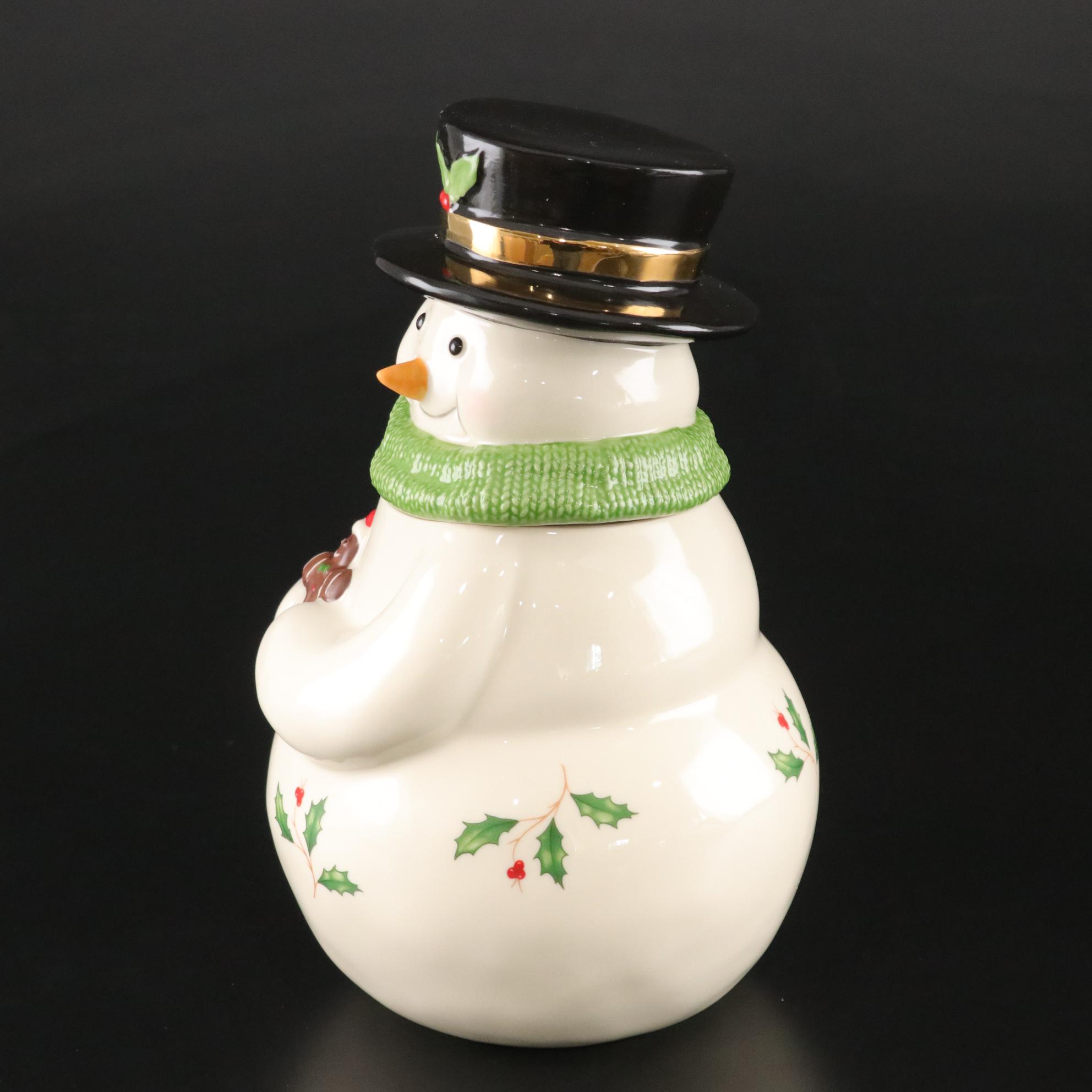 Lenox Musical Snowman Cookie Jar