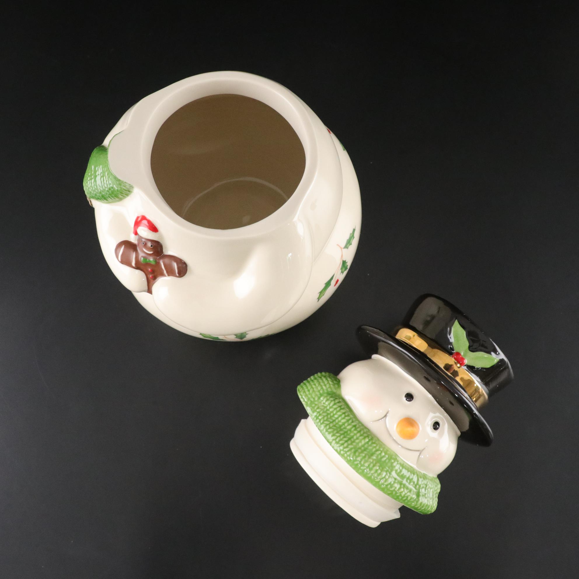 Lenox Musical Snowman Cookie Jar
