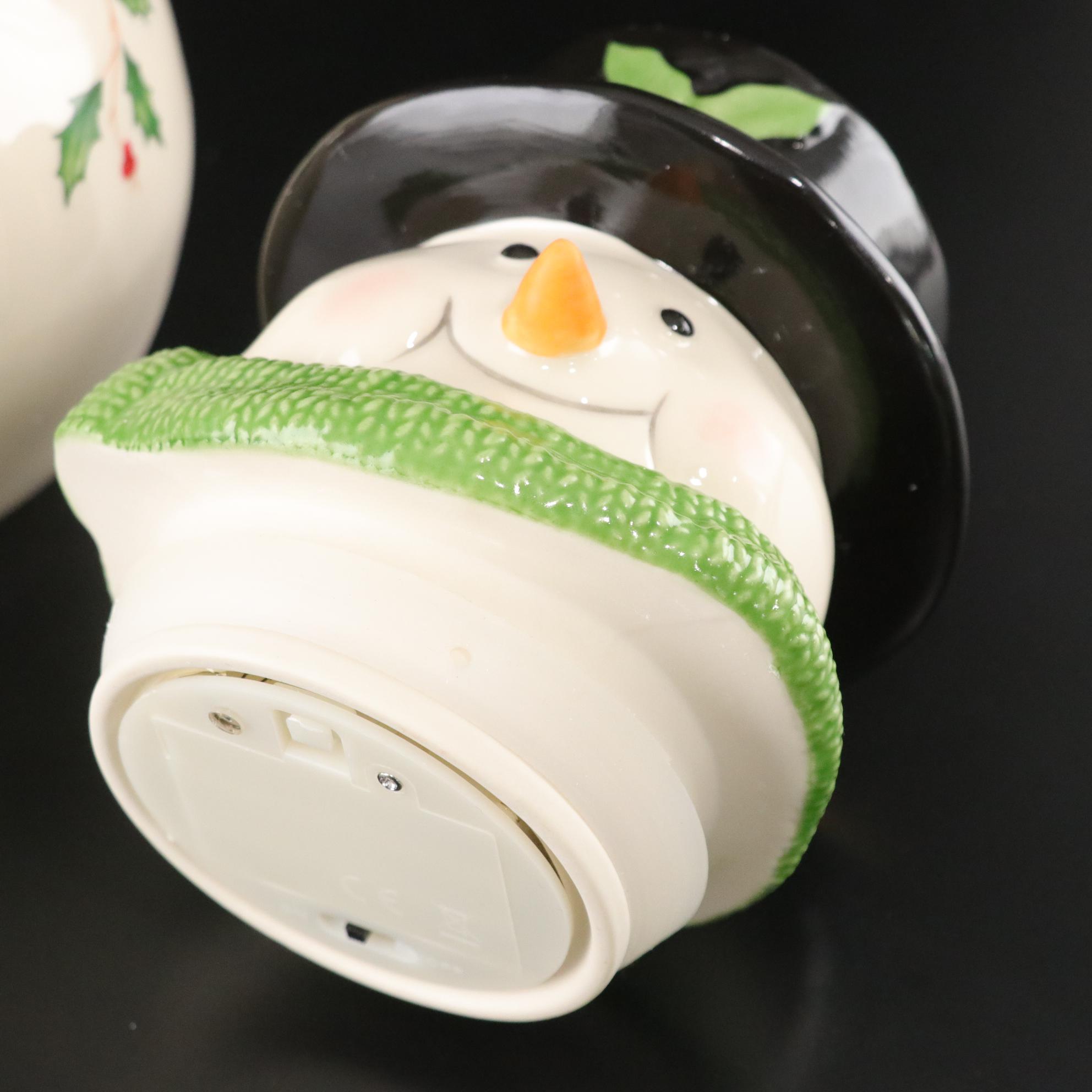 Lenox Musical Snowman Cookie Jar