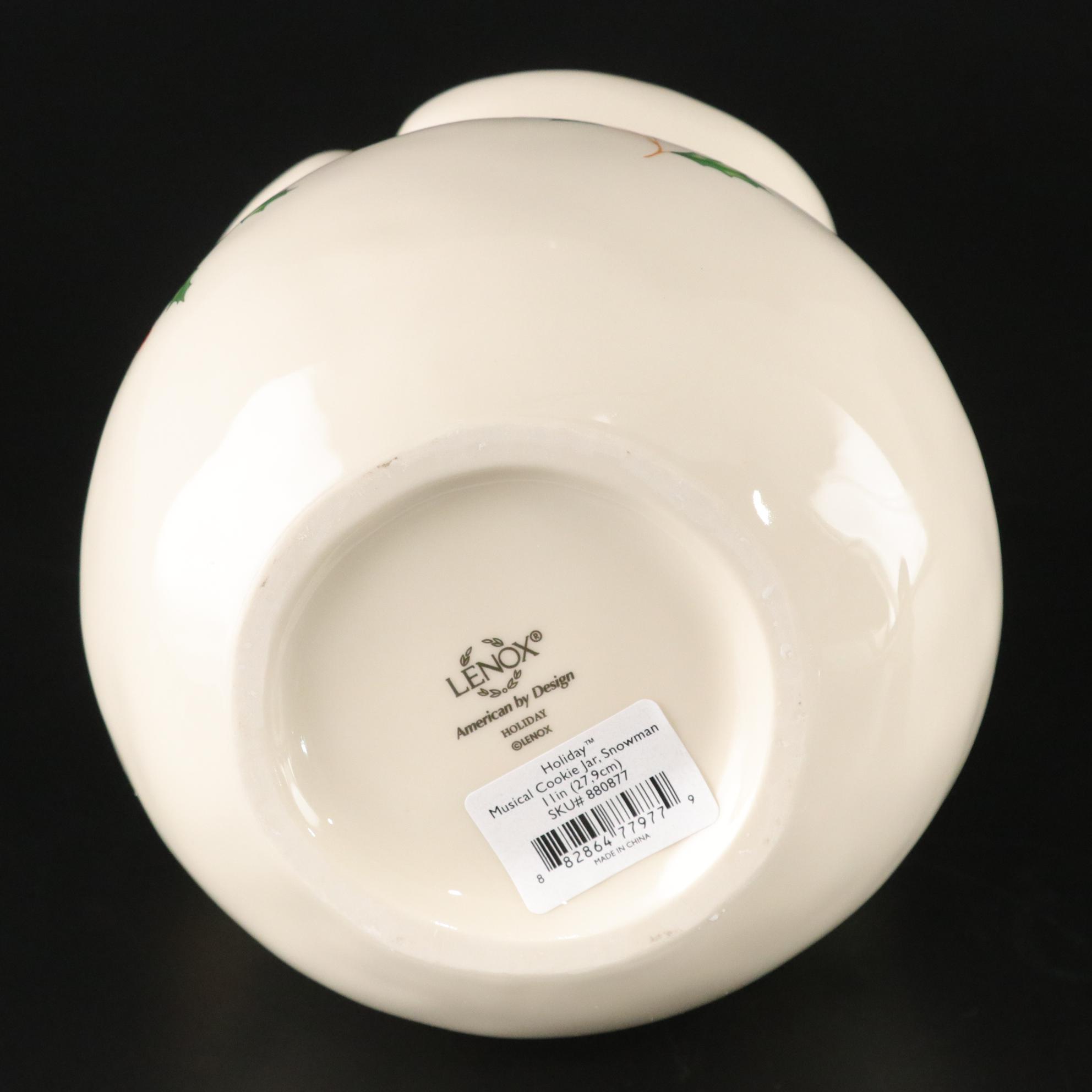 Lenox Musical Snowman Cookie Jar