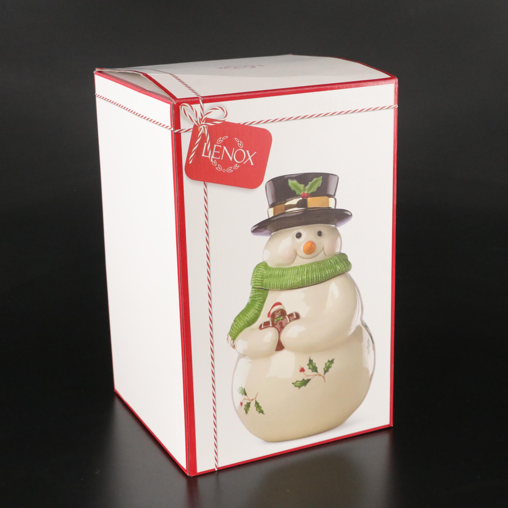 Lenox Musical Snowman Cookie Jar