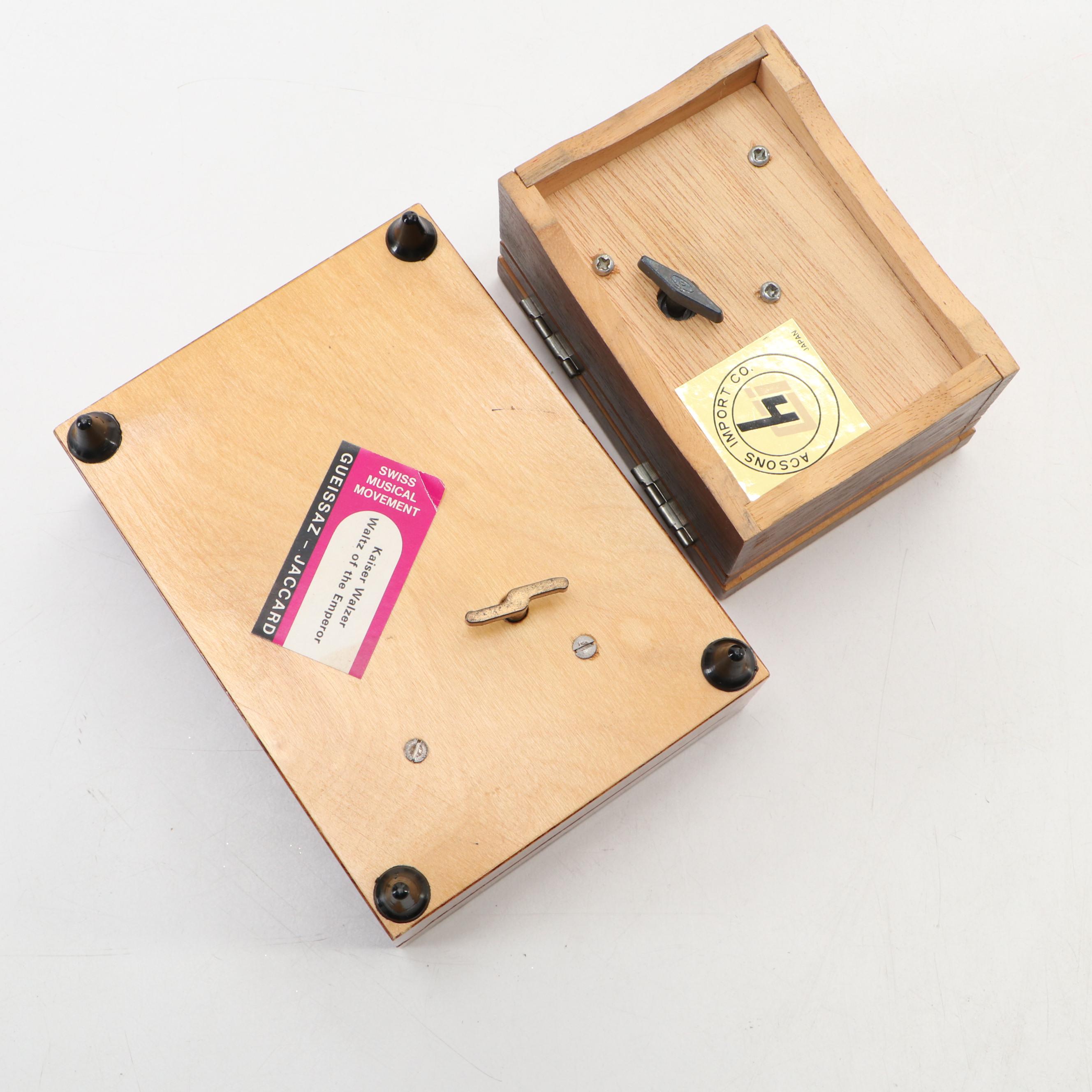 Gueissaz-Jaccard "Waltz of the Emperor" Music Box and More Boxes