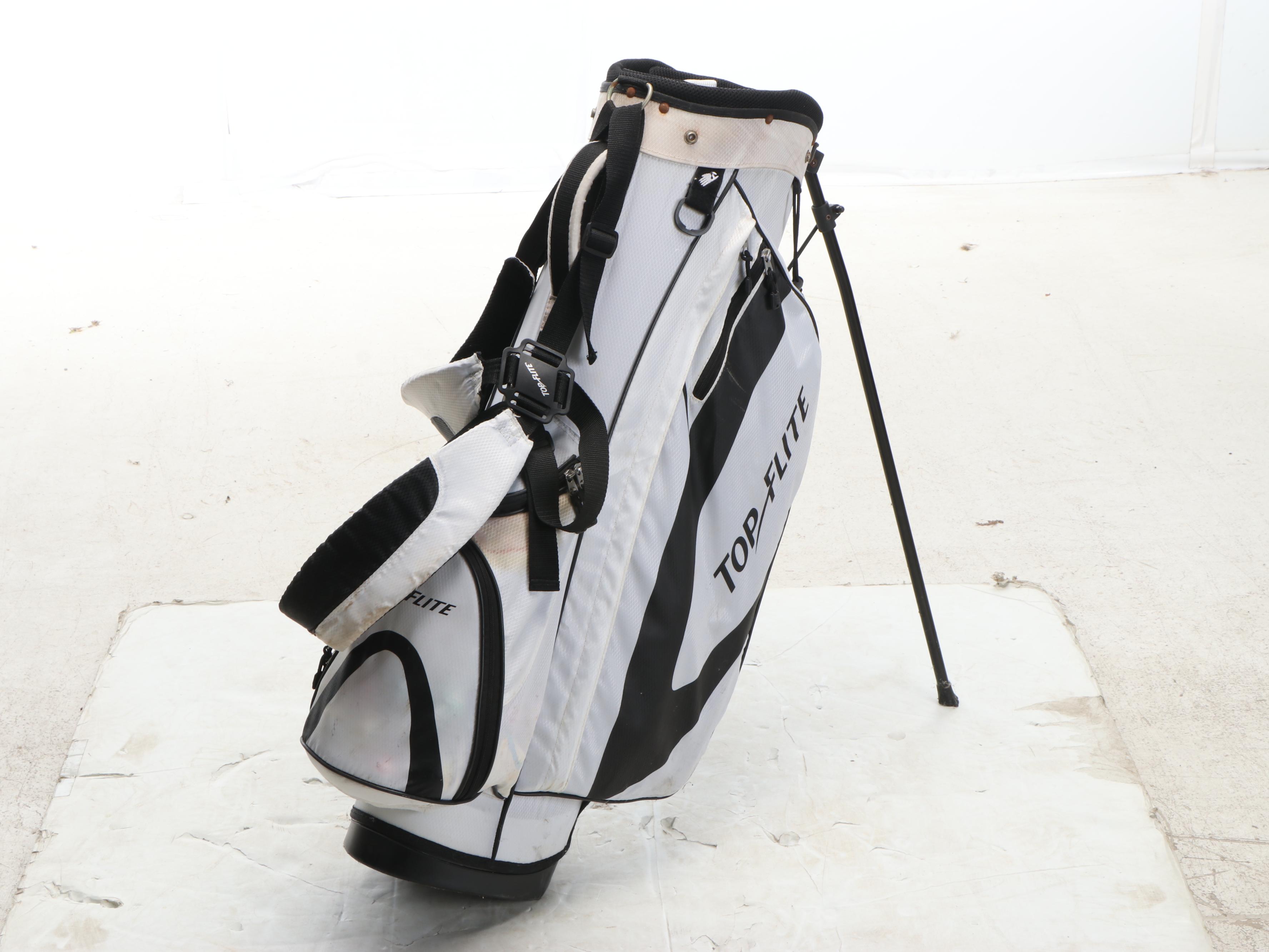 Callaway Razr X Driver, Top Flite 431 Stainless Aero Irons with Golf Bag & Cart