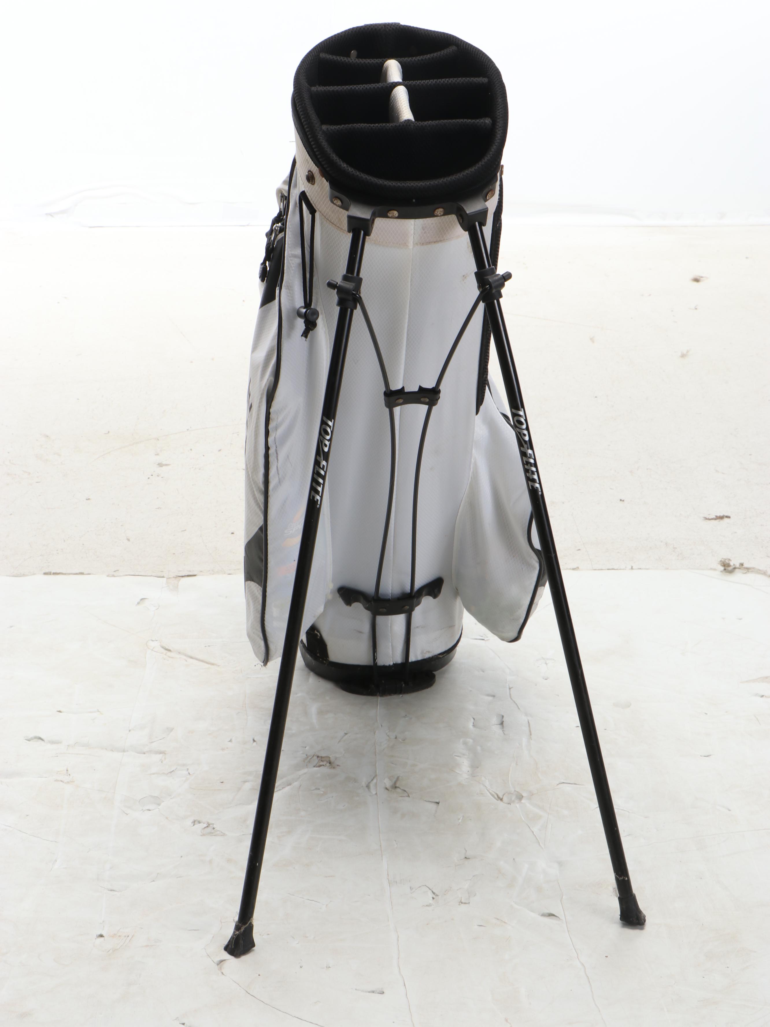 Callaway Razr X Driver, Top Flite 431 Stainless Aero Irons with Golf Bag & Cart