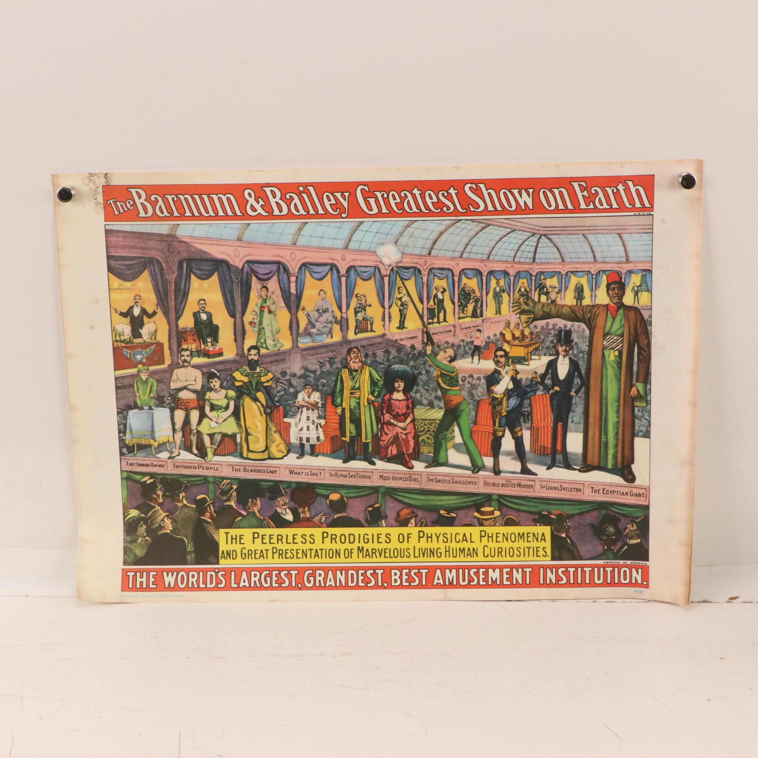 Barnum & Bailey, Al G. Barnes and Other Circus Posters, Mid 20th Century