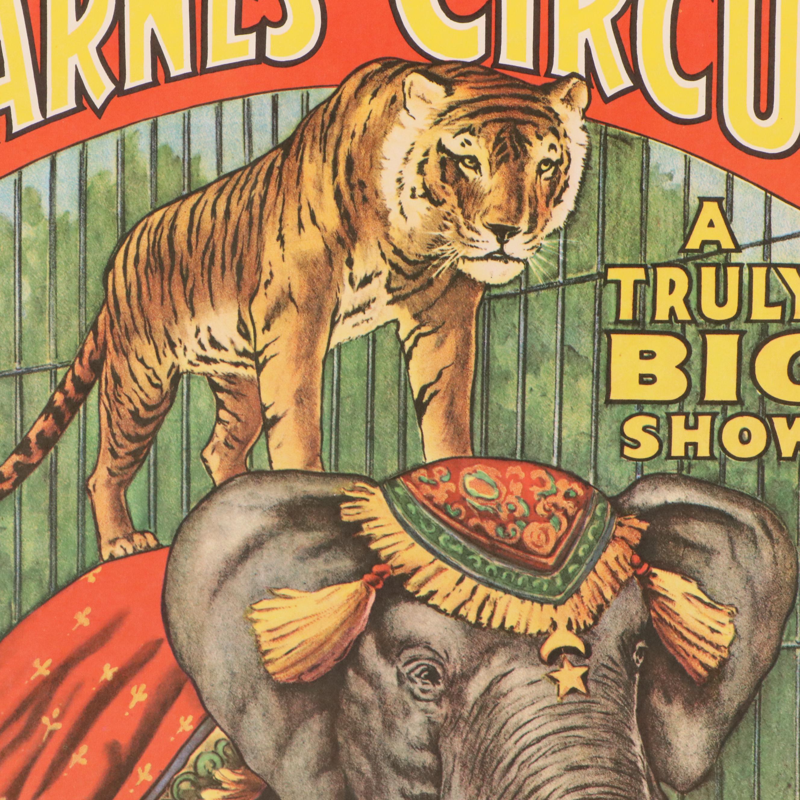 Barnum & Bailey, Al G. Barnes and Other Circus Posters, Mid 20th Century