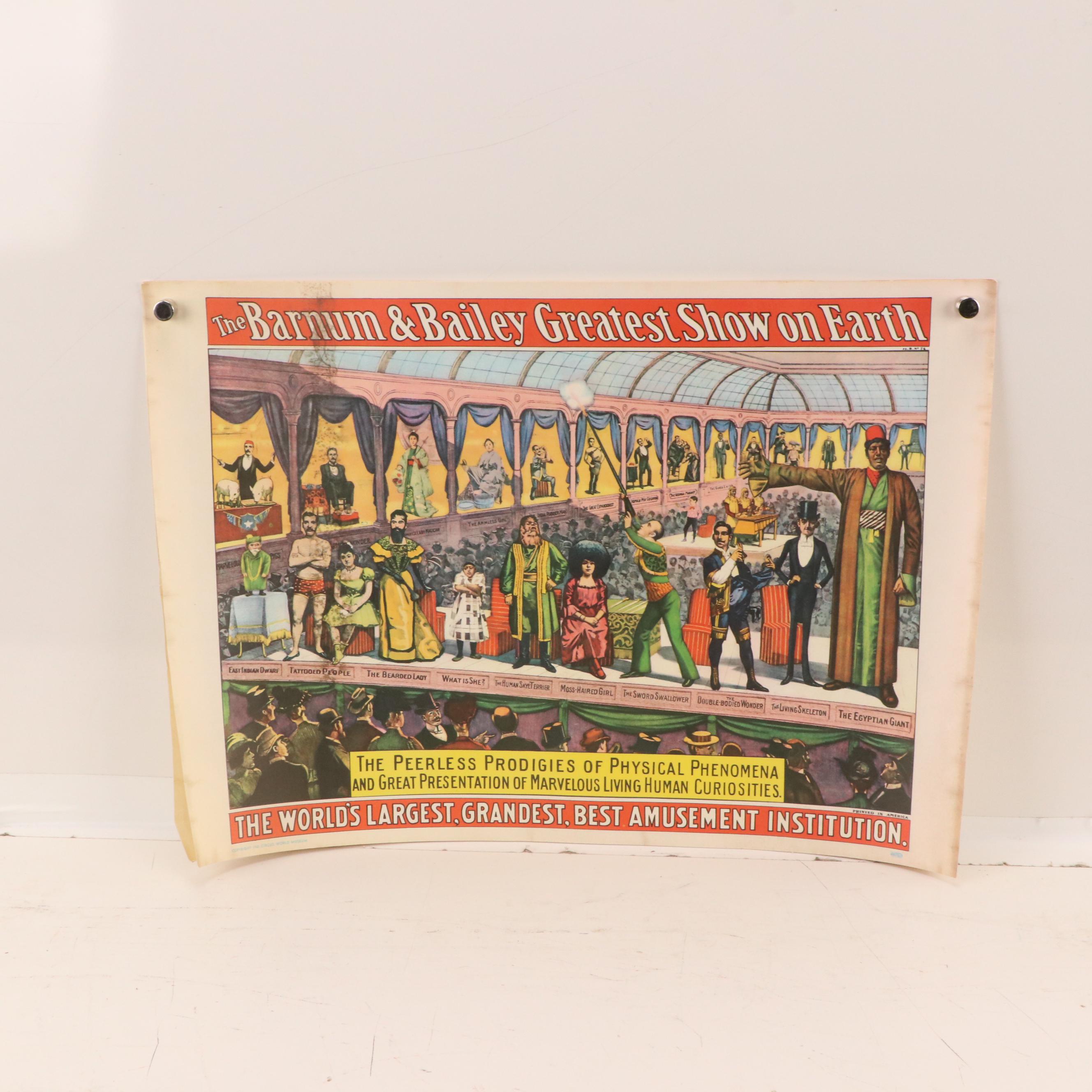 Barnum & Bailey, Al G. Barnes and Other Circus Posters, Mid 20th Century