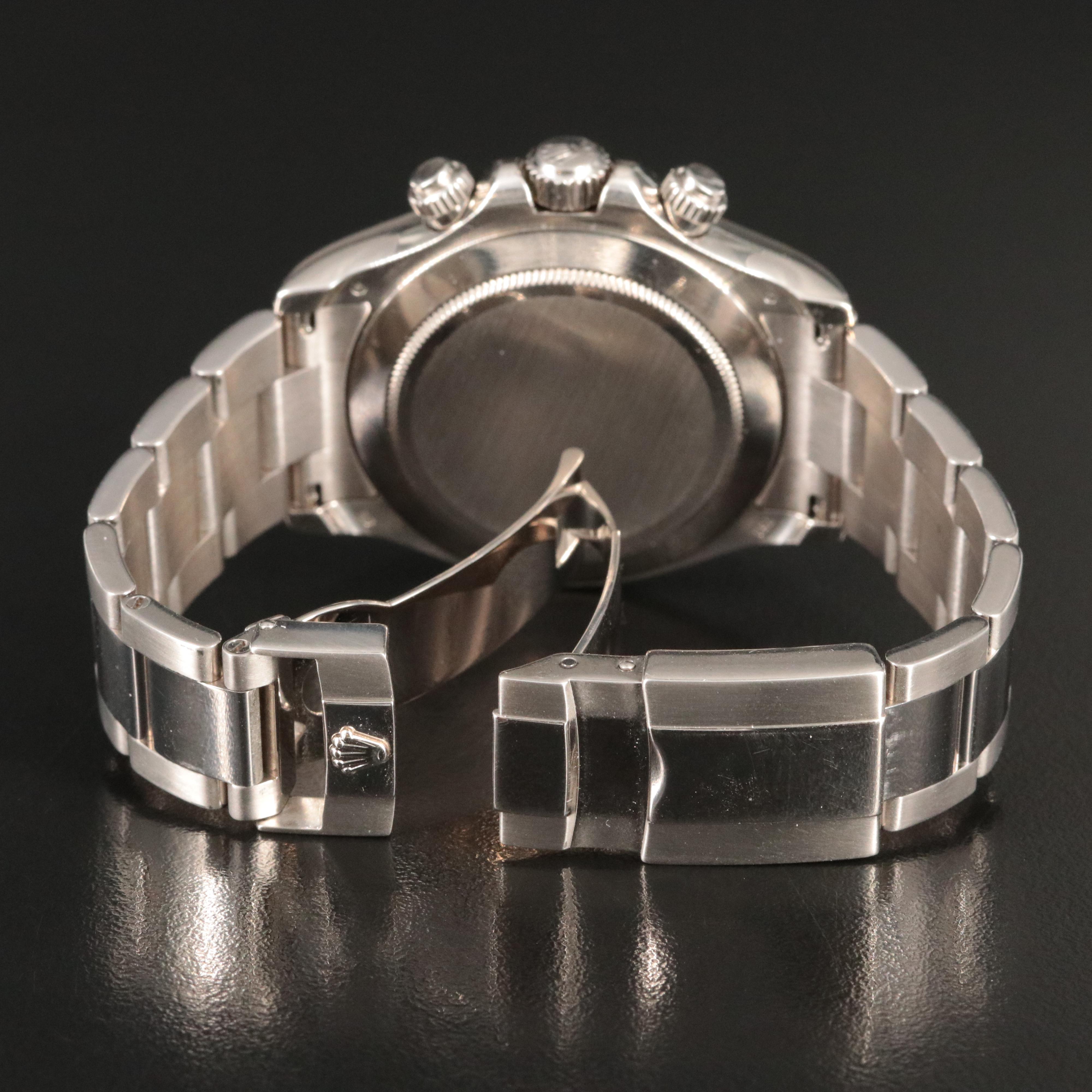 2003-2005 Rolex 18K White Gold Cosmograph Daytona Watch