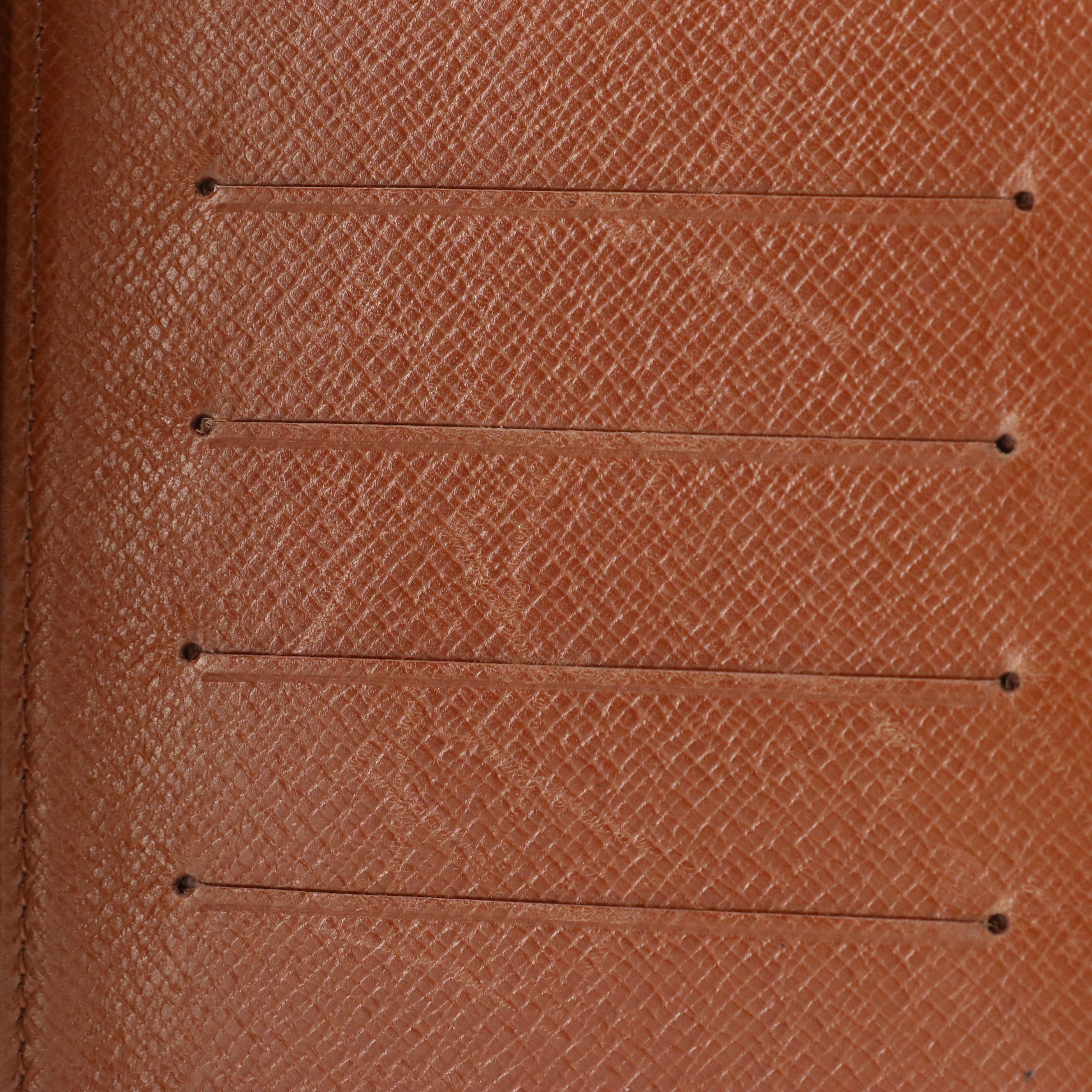 Louis Vuitton Checkbook Wallet in Monogram Canvas