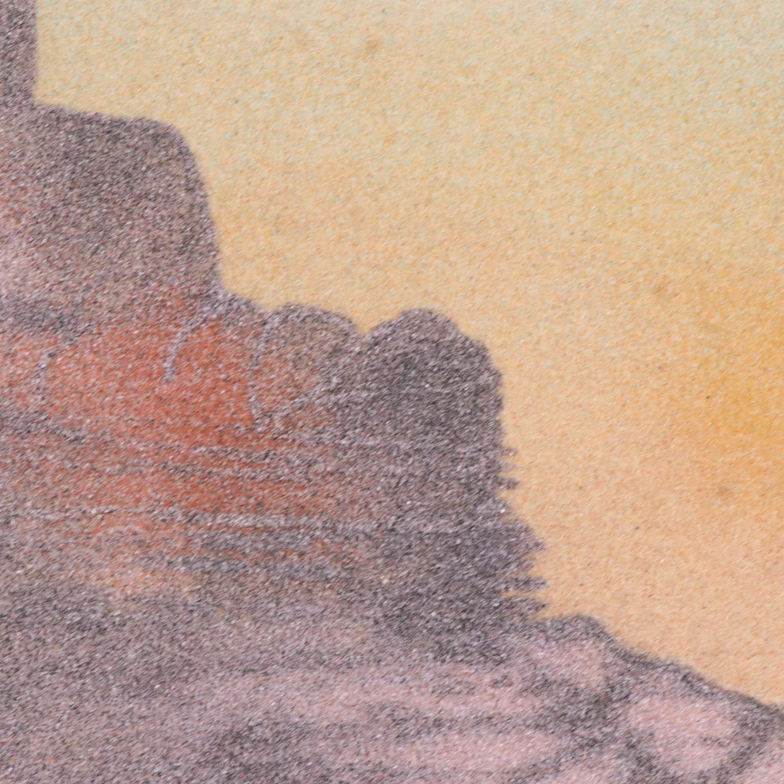 Johnny Yazzie Sand Painting "Enchanted Pottery of the Pueblo"