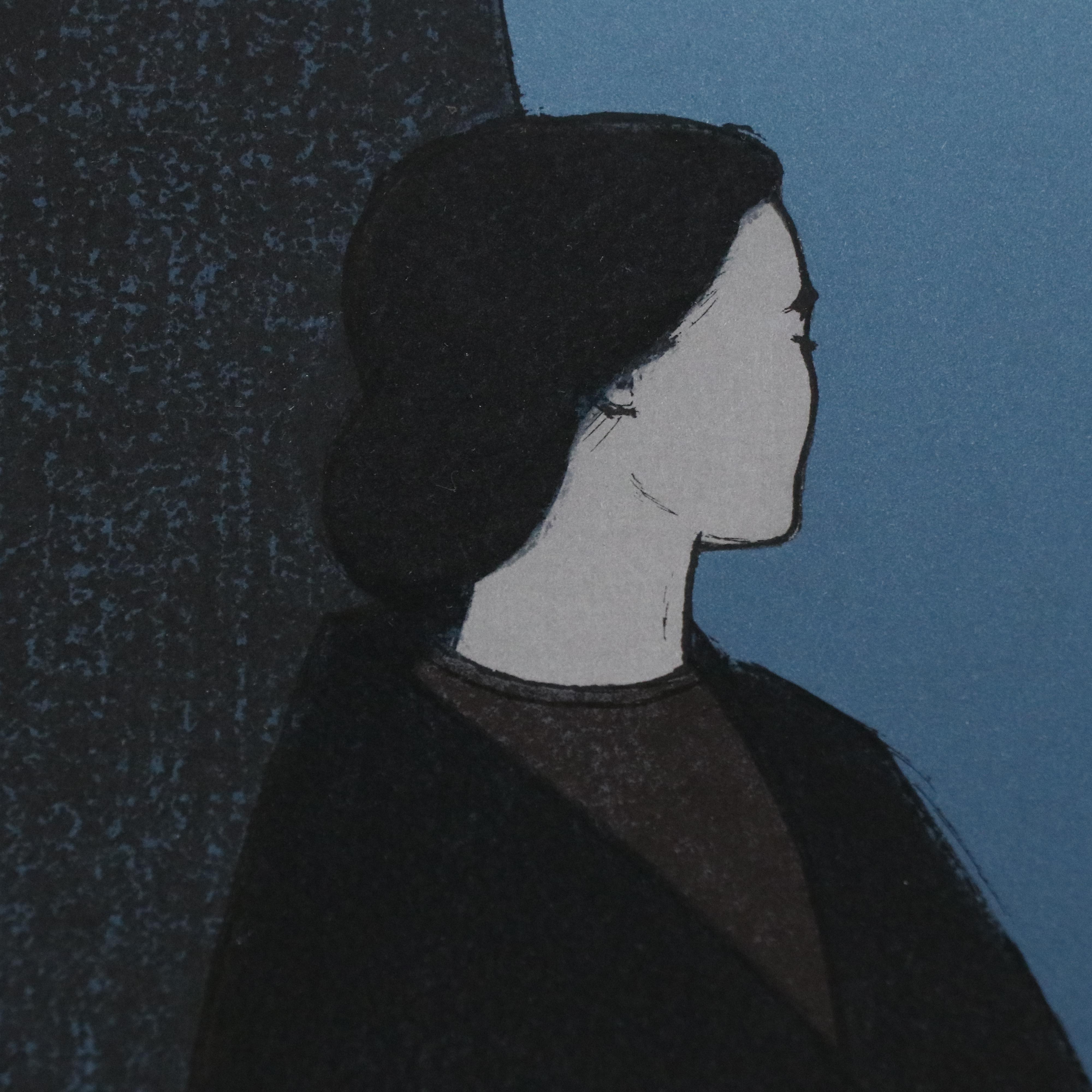 Will Barnet Color Lithograph "Way to the Sea," 1981