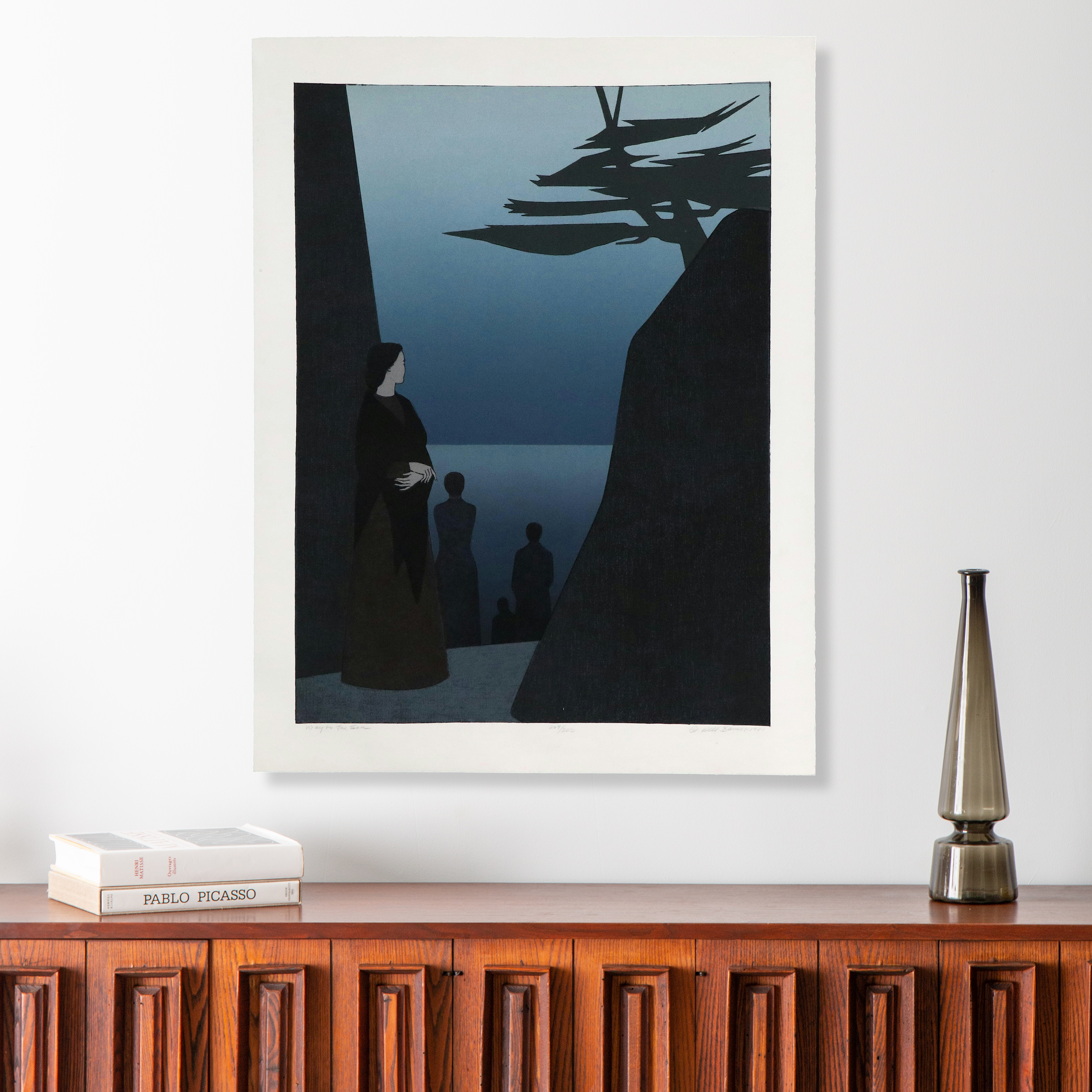 Will Barnet Color Lithograph "Way to the Sea," 1981