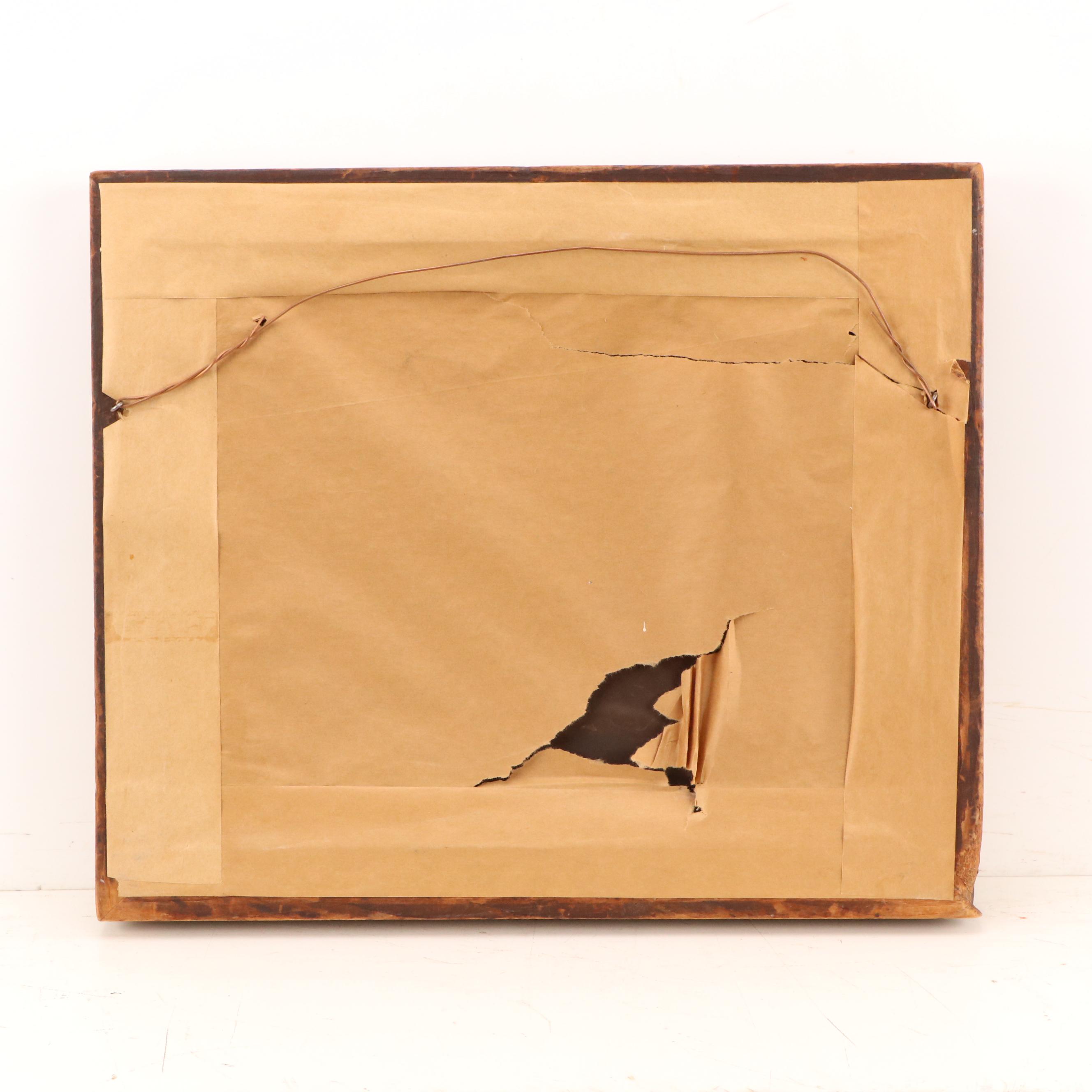 Hand-Colored Etching After Henry Thomas Aiken "Facing a Brook," 1850