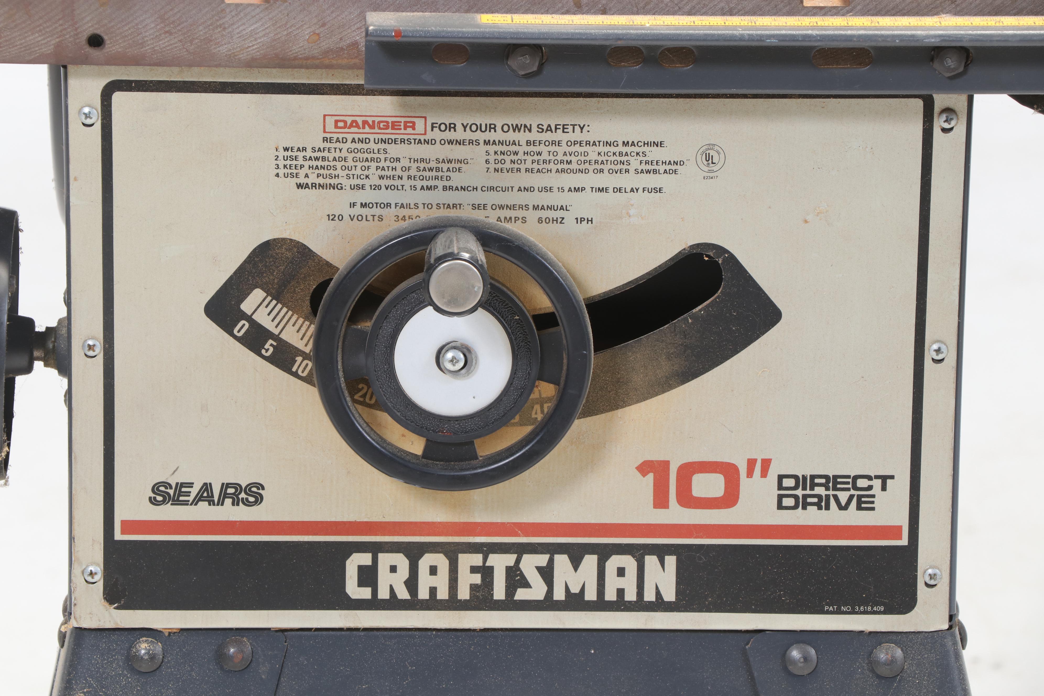 Craftsman 10" Table Saw