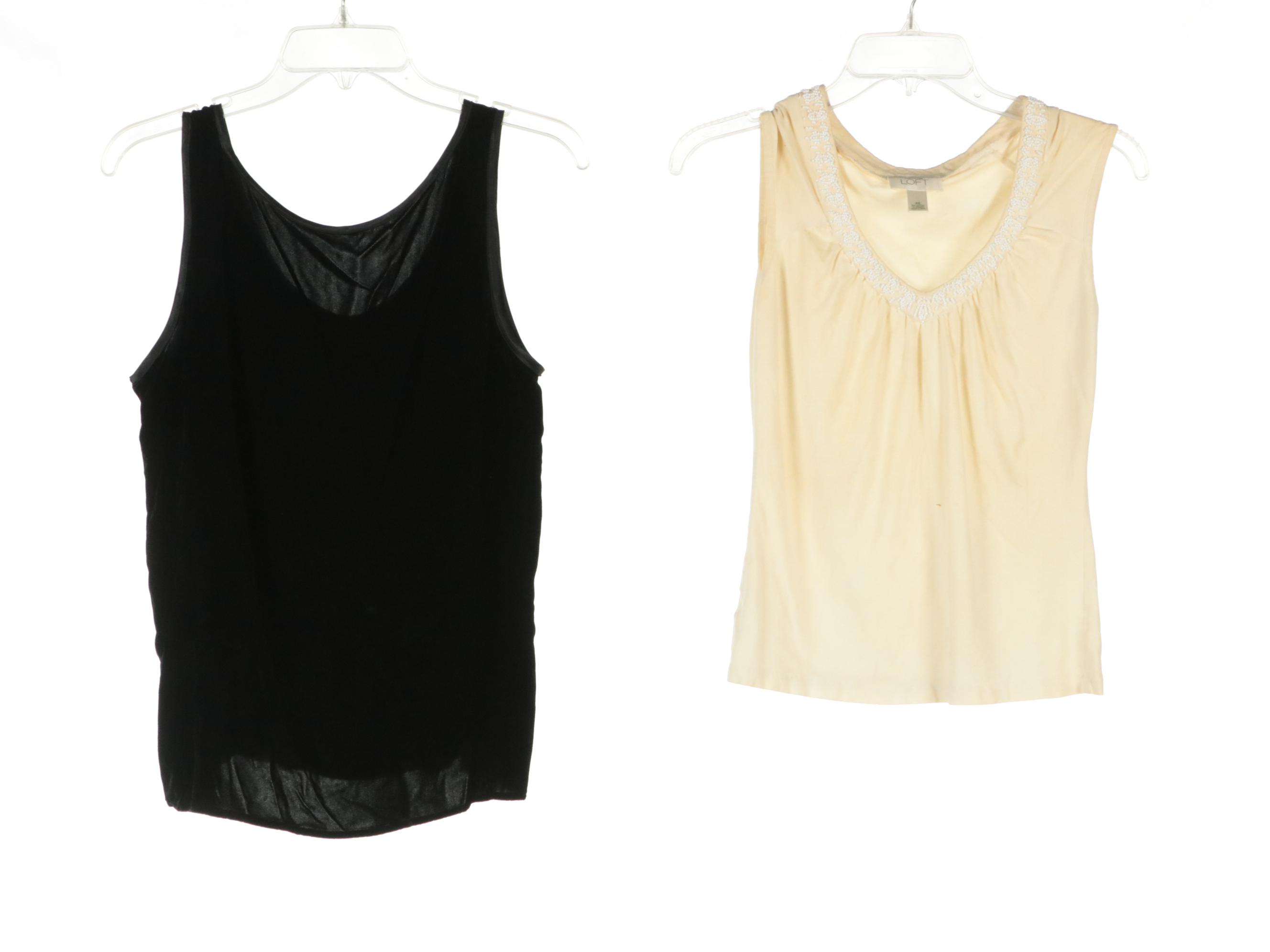 Vintage Hand-Beaded Wool Sleeveless Top with Other Sleeveless Tops and Pants