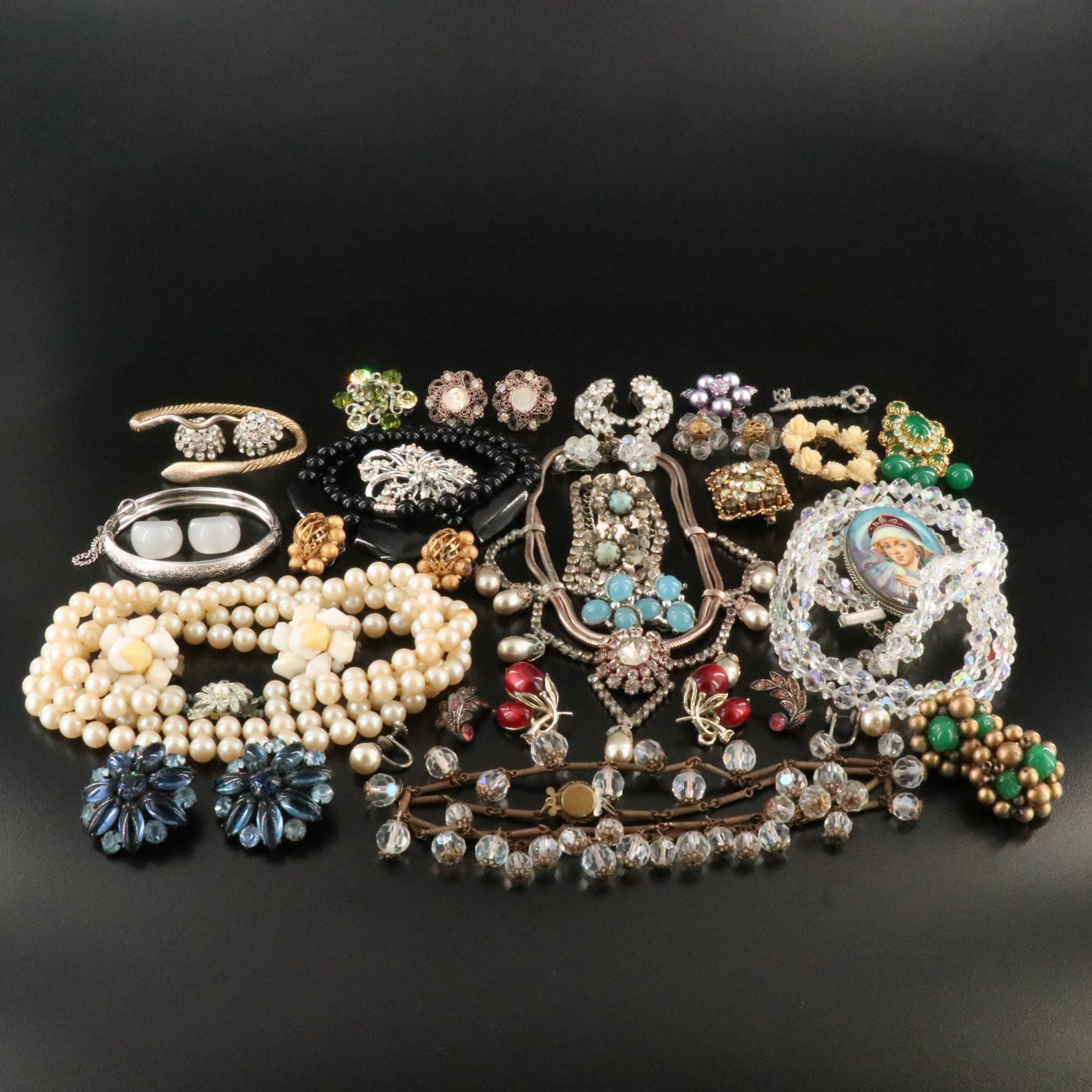 Weiss, Barclay and Russian Portrait Brooch Featured Vintage Jewelry Collection