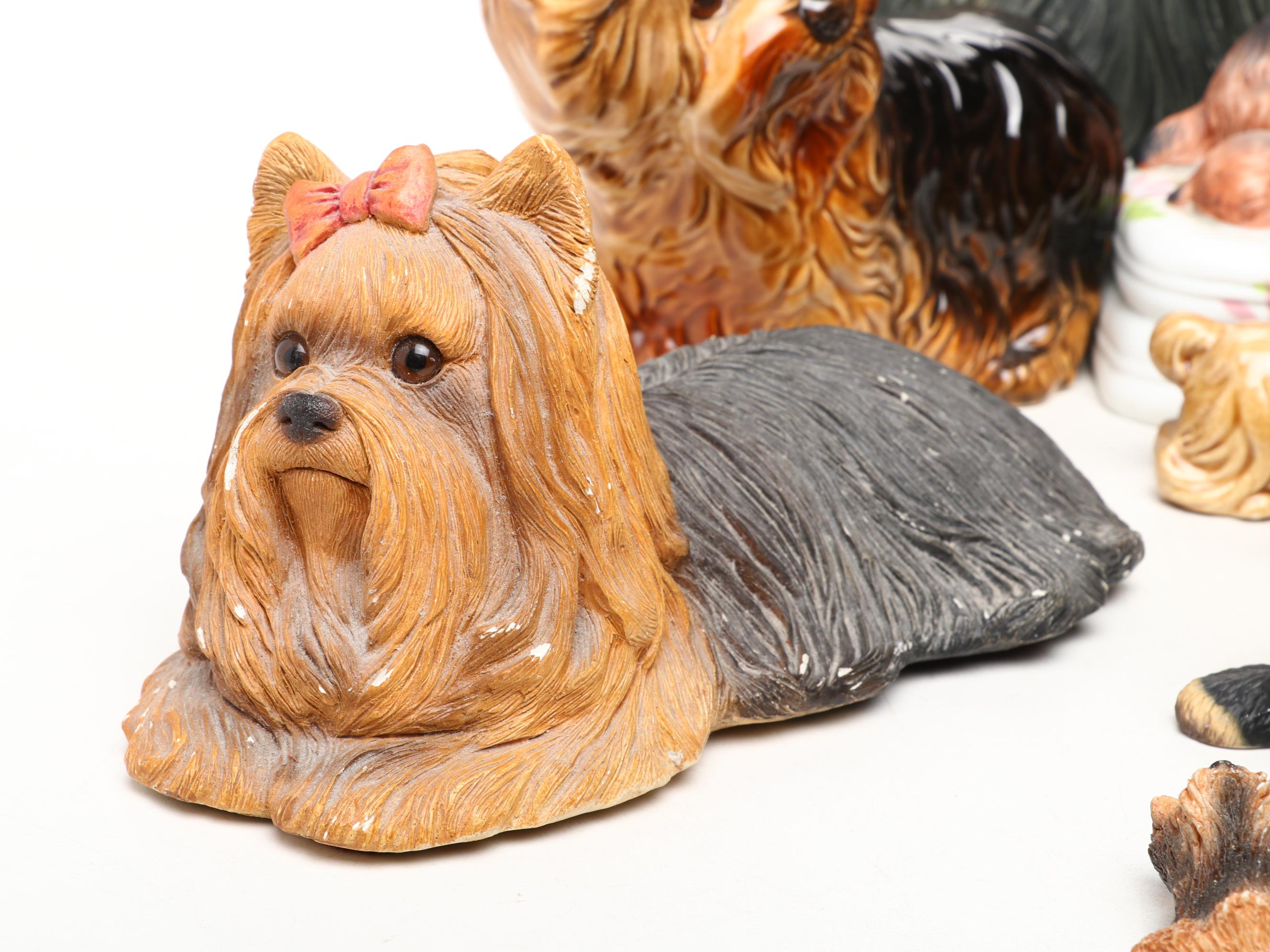 Goebel with Other Yorkshire Terrier Porcelain Figurines and Décor