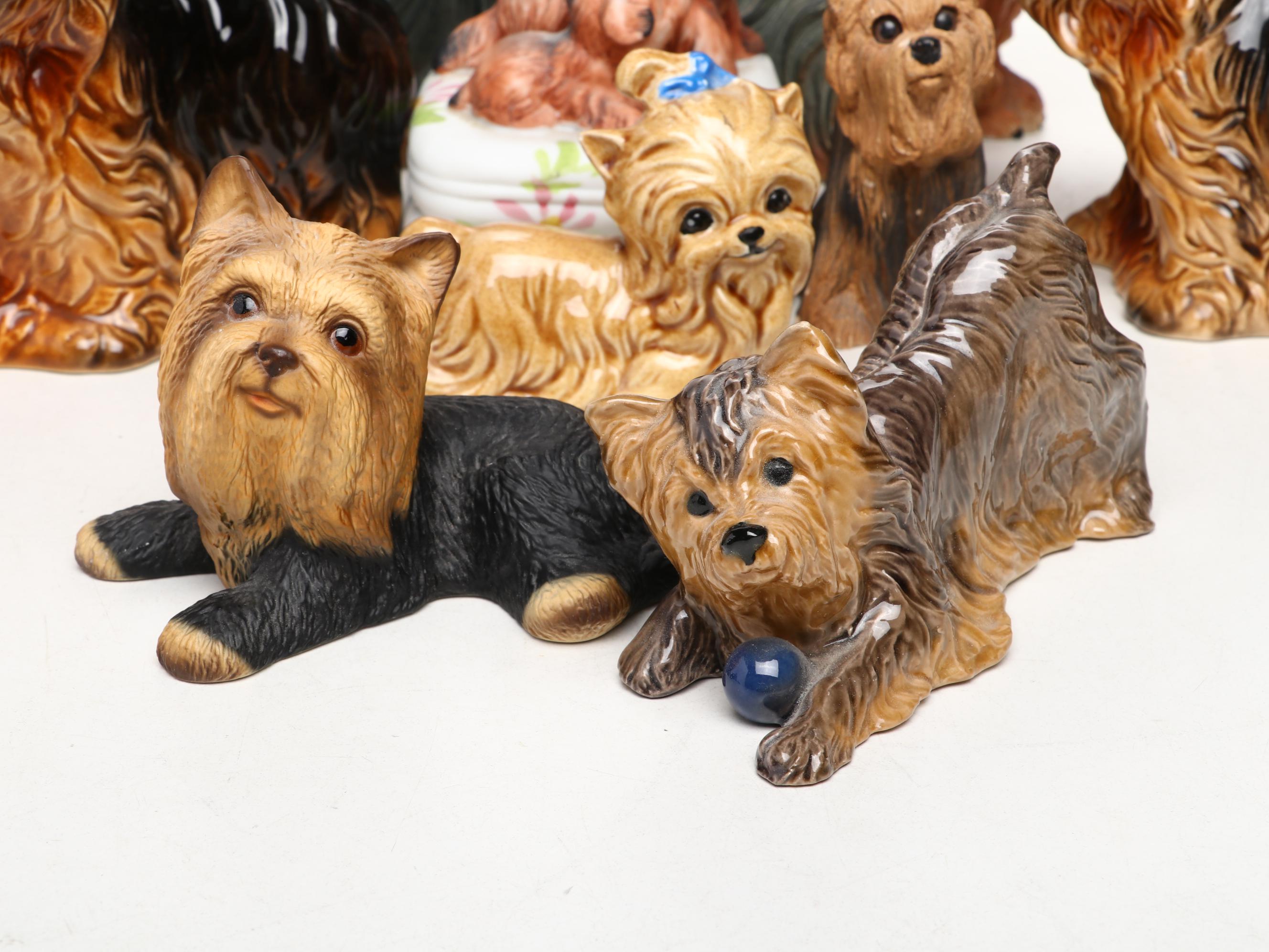 Goebel with Other Yorkshire Terrier Porcelain Figurines and Décor