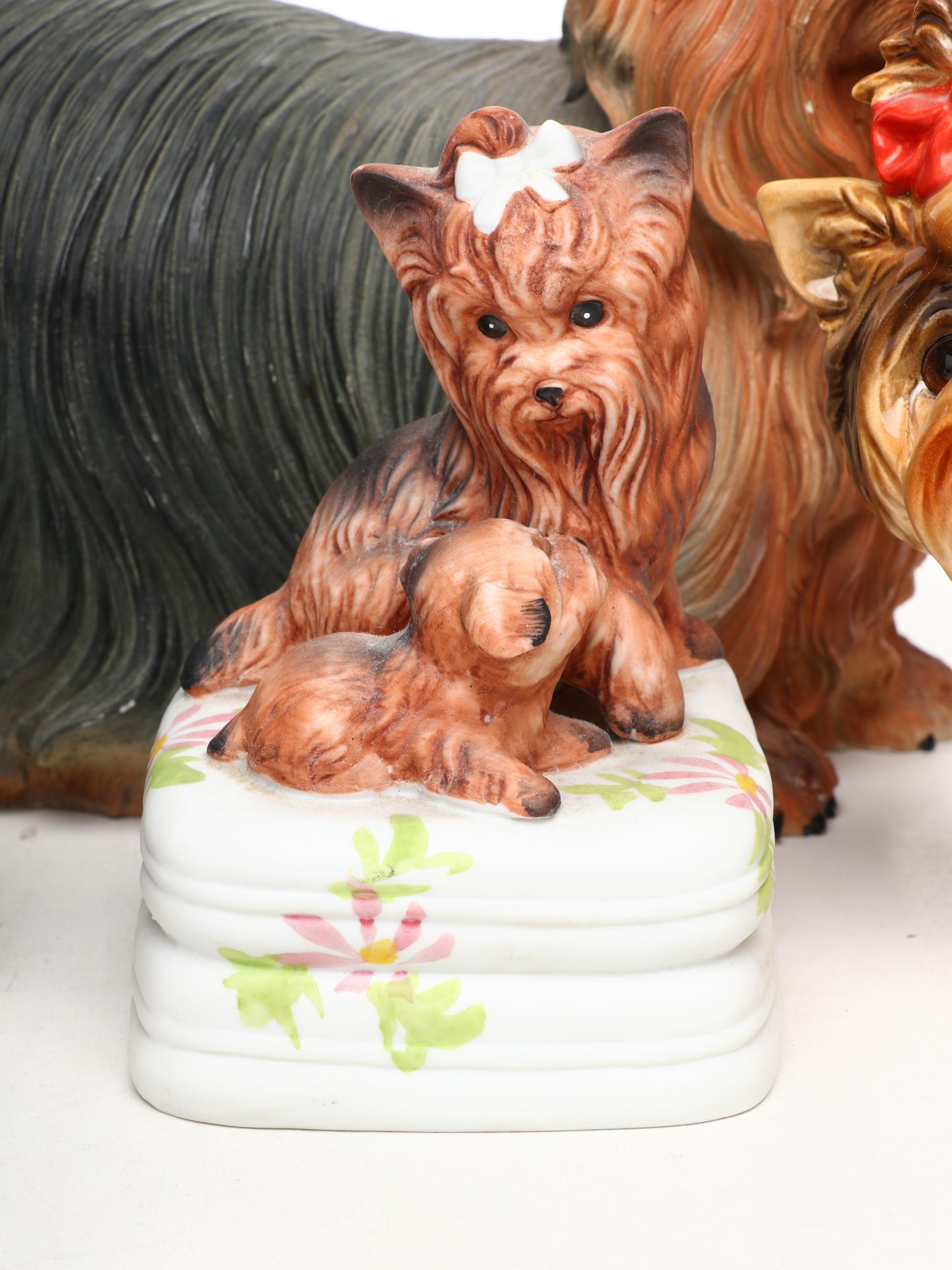 Goebel with Other Yorkshire Terrier Porcelain Figurines and Décor