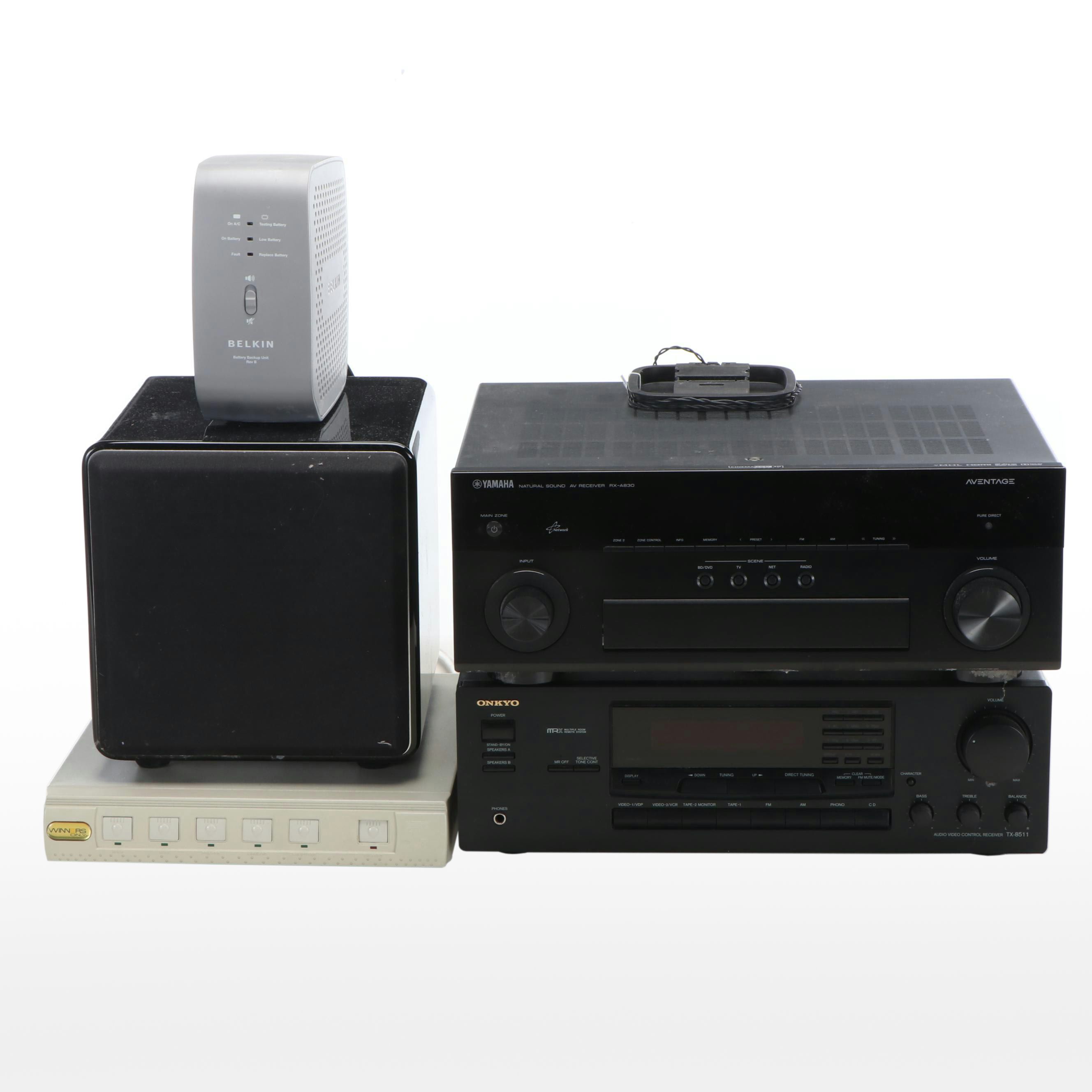 Yamaha RX-AB30 Receiver with Onkyo A/V Receiver, Episode Subwoofer and More